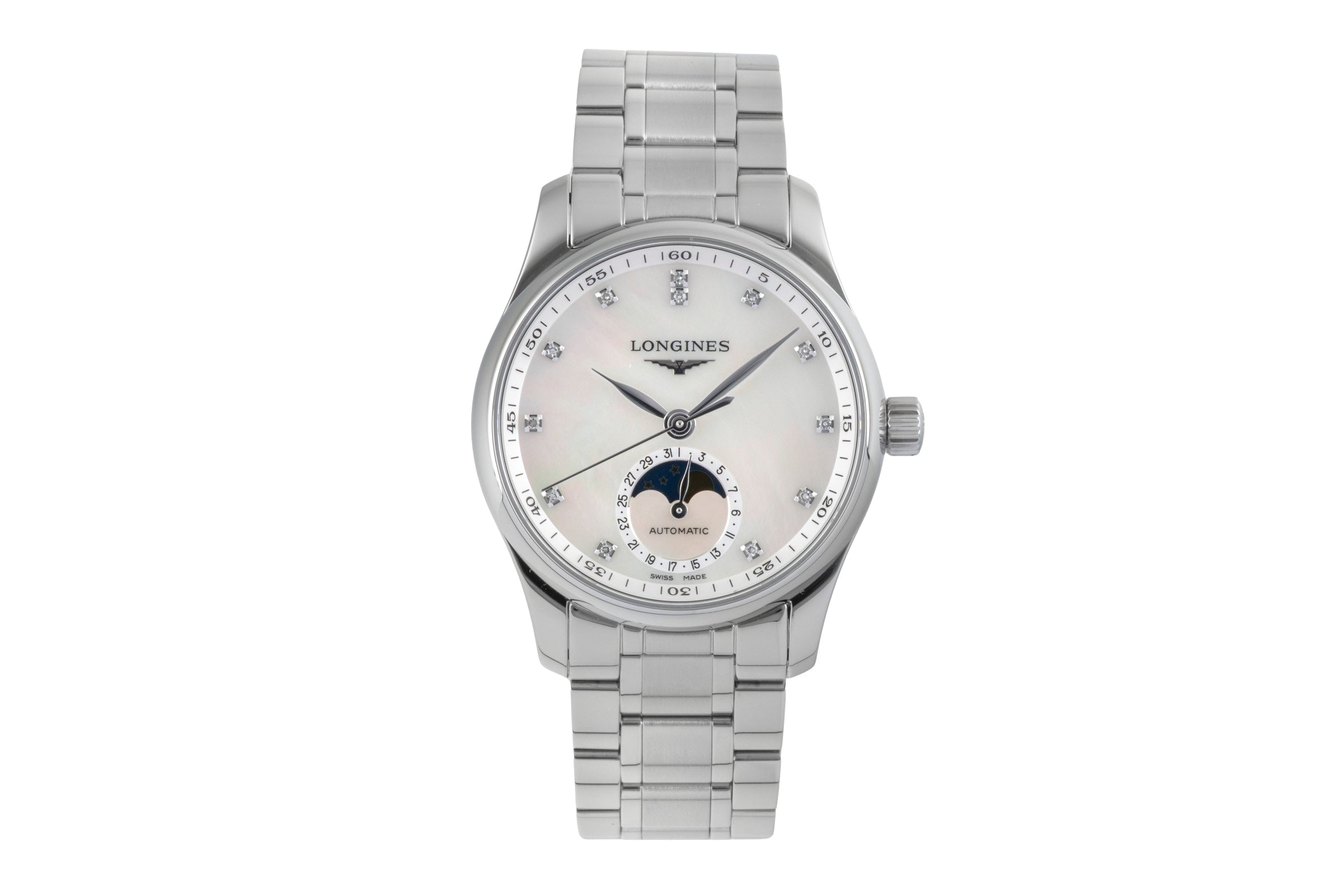 Longines Master Collection Moonphase MOP Stahl Ref.L2.409.4.87.6 B&P 2023 [2507123]