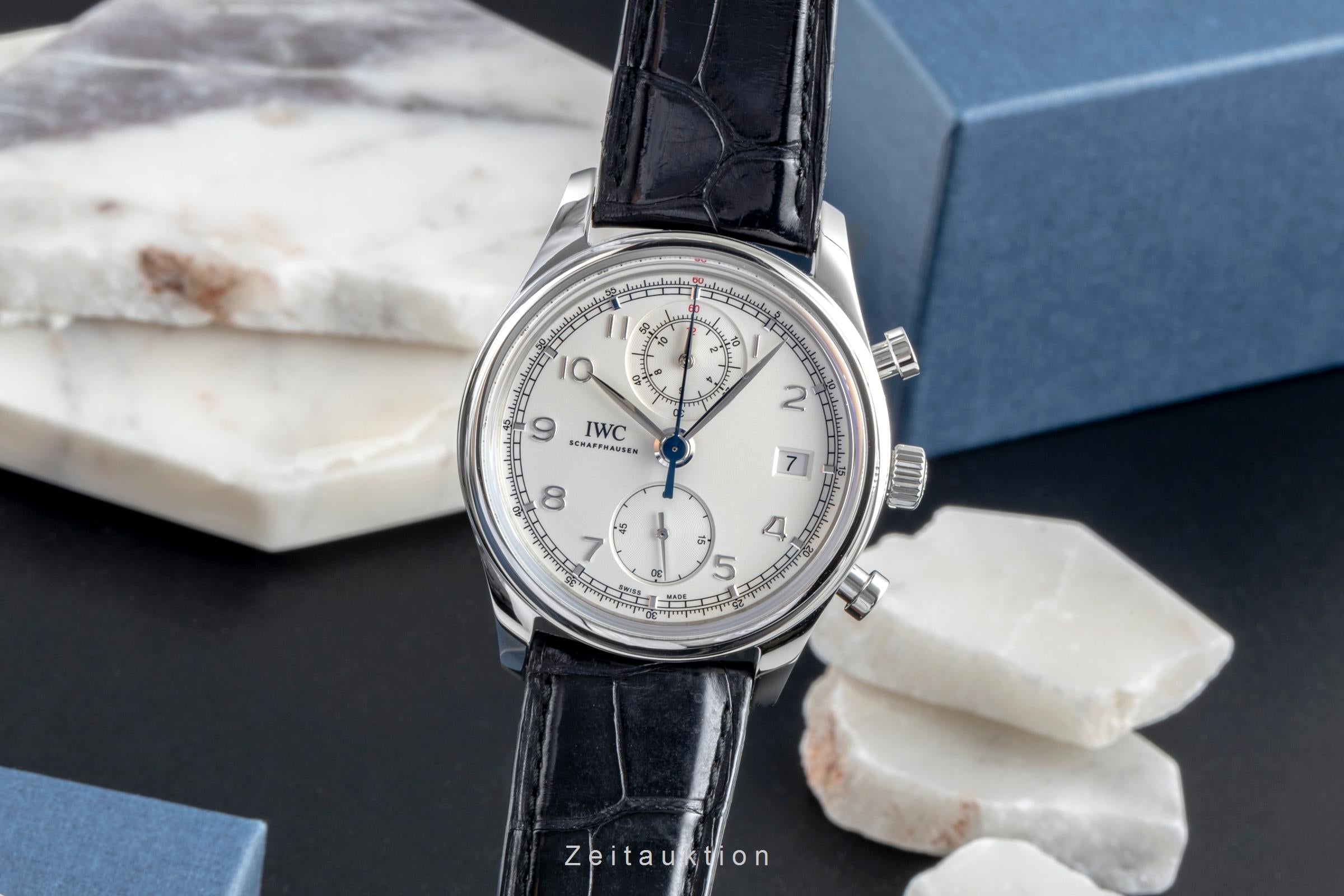 IWC Portugieser cronografo acciaio automatismo orologio da uomo IW390403  [2507124]