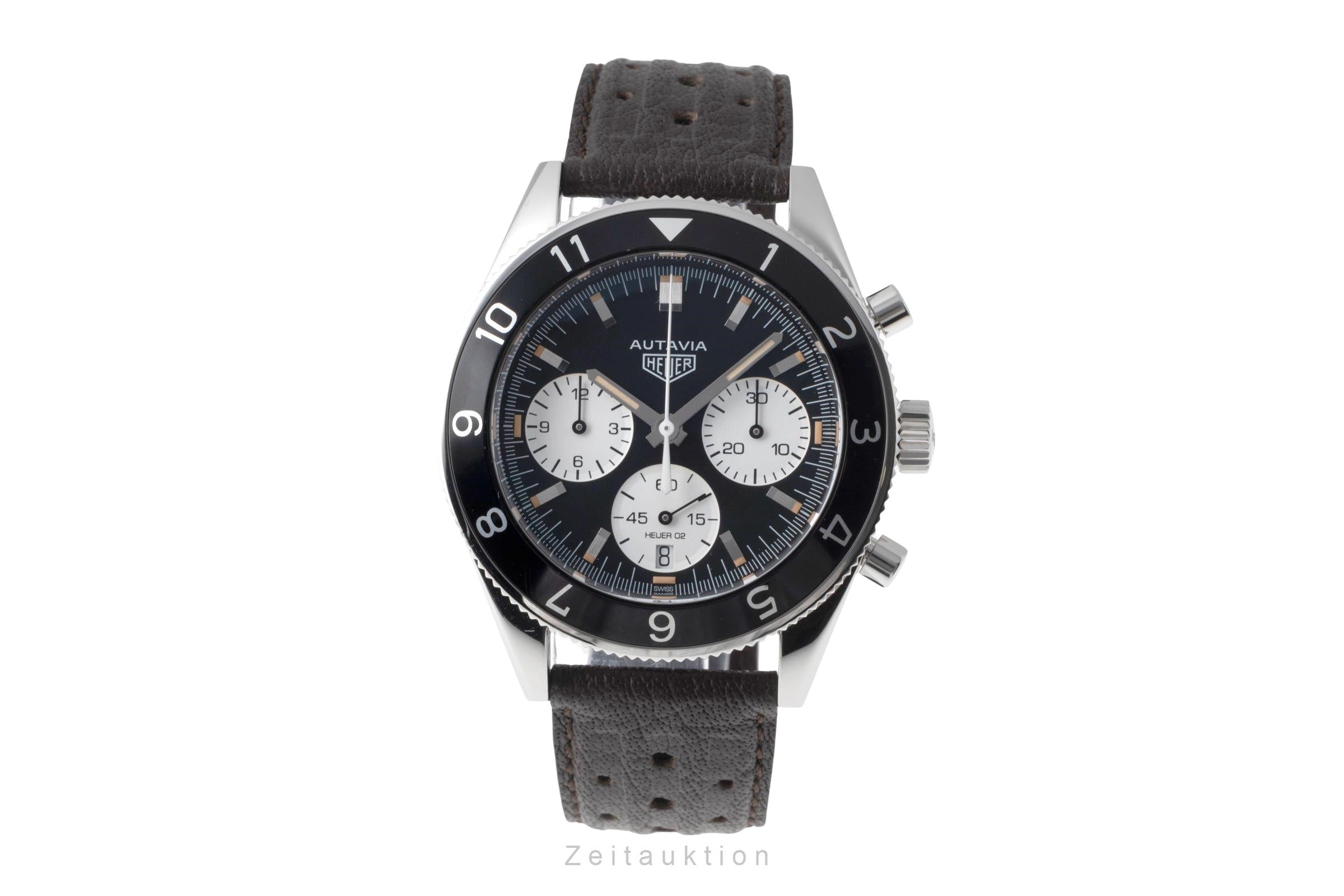 TAG Heuerクォーツ 腕時計 Tag Heuer Autavia chronograph steel automatic Kal. Heuer 02 Ref
