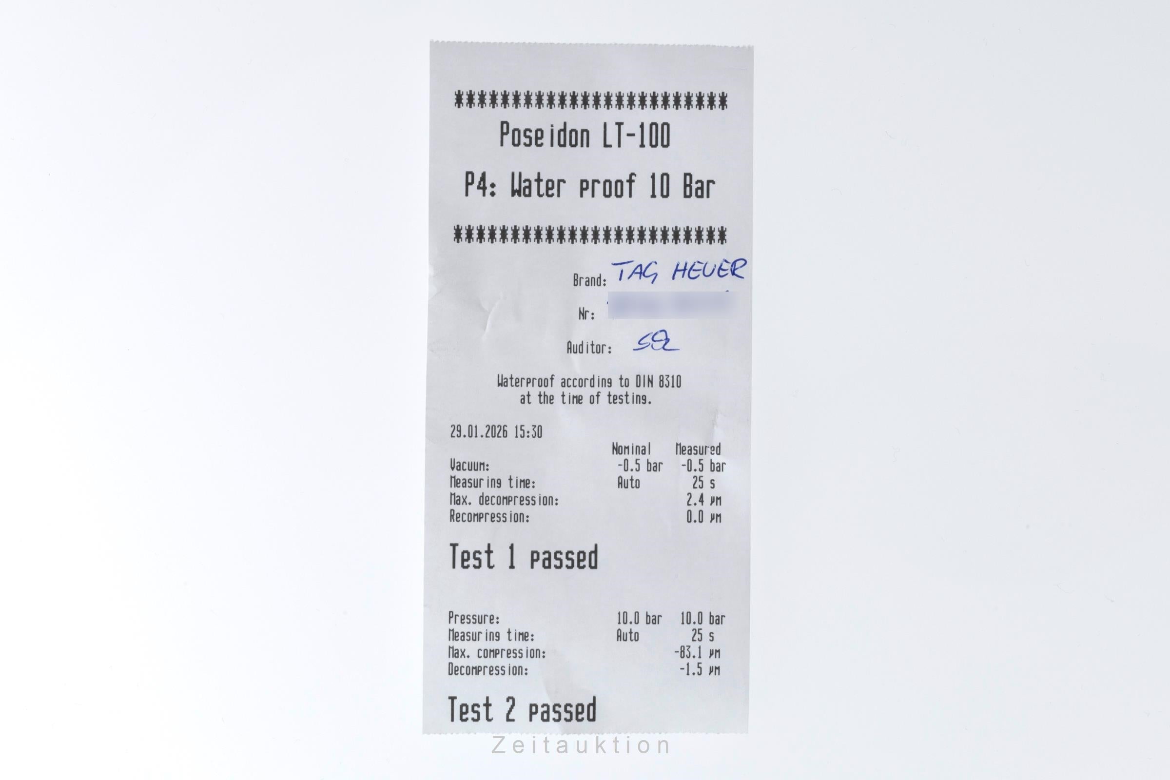 Tag Heuer Autavia chronograph steel automatic men's watch CBE2110.FC8226 LP: 7600EUR  [2507125]