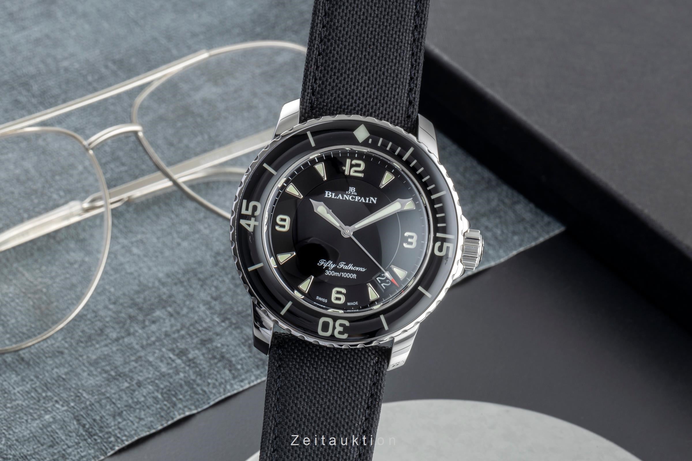 Blancpain Fifty Fathoms Stahl Automatik Herrenuhr Ref 5015-1136-52A Papiere 2019 [2507127]