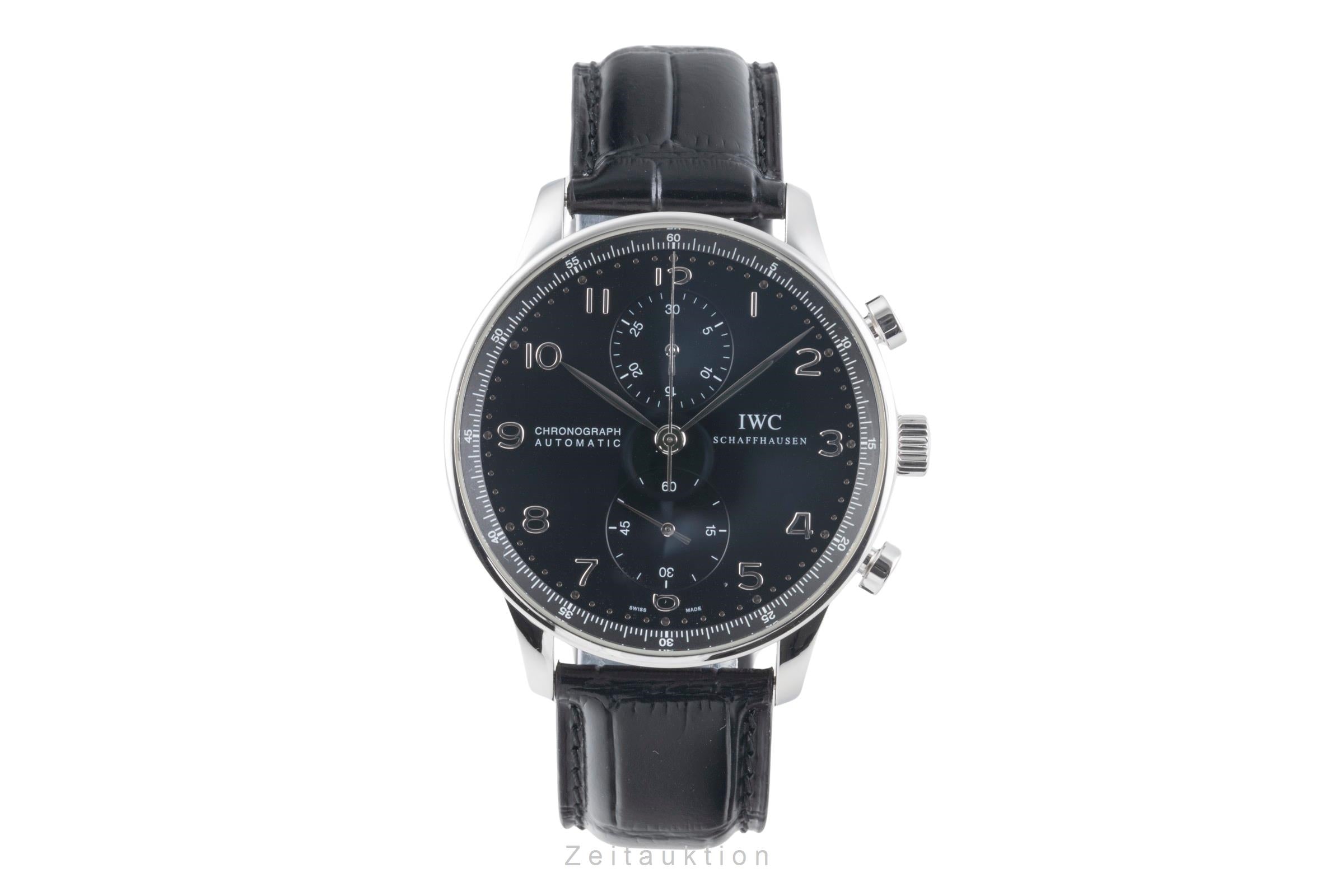 IWC Portugieser Chronograph Automatik Stahl Herrenuhr Ref. IW371438 B&P 2015 [2507128]