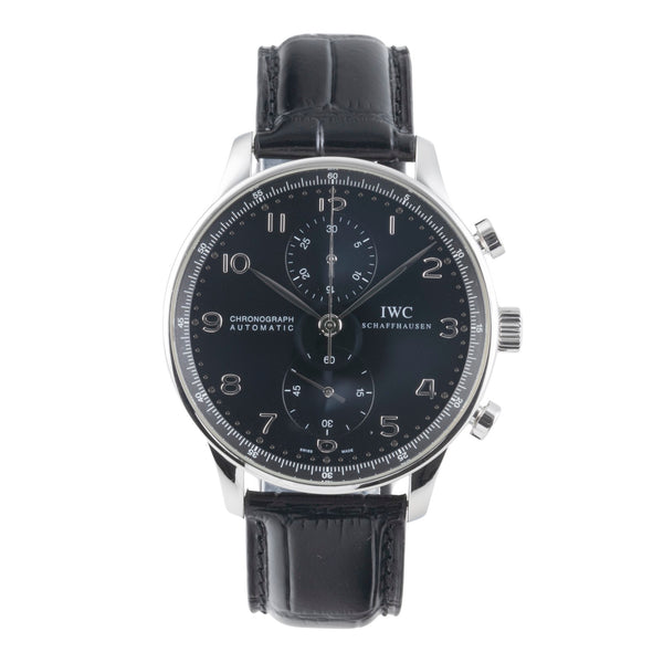 IWC Portugieser Chronograph Automatik Stahl Herrenuhr Ref. IW371438 B&P 2015 [2507128]