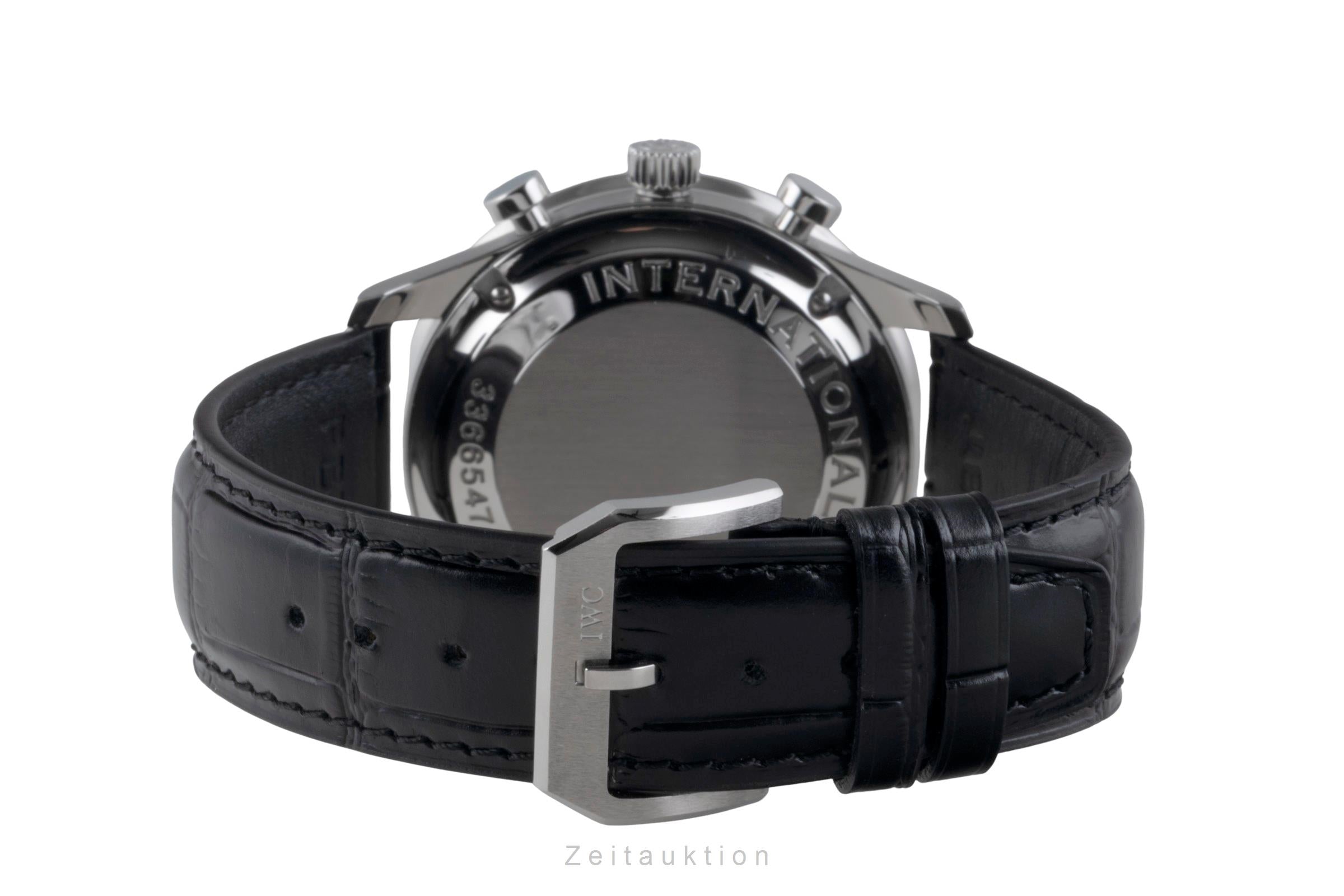 IWC Portugieser Chronograph Automatik Stahl Herrenuhr Ref. IW371438 B&P 2015 [2507128]