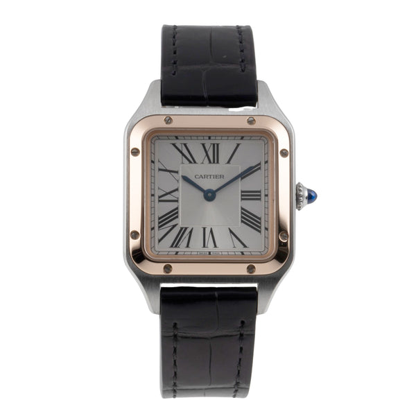 Cartier Santos Dumont acero / oro cuarzo reloj para damas  W2SA0012 LP: 6700EUR  [2507133]