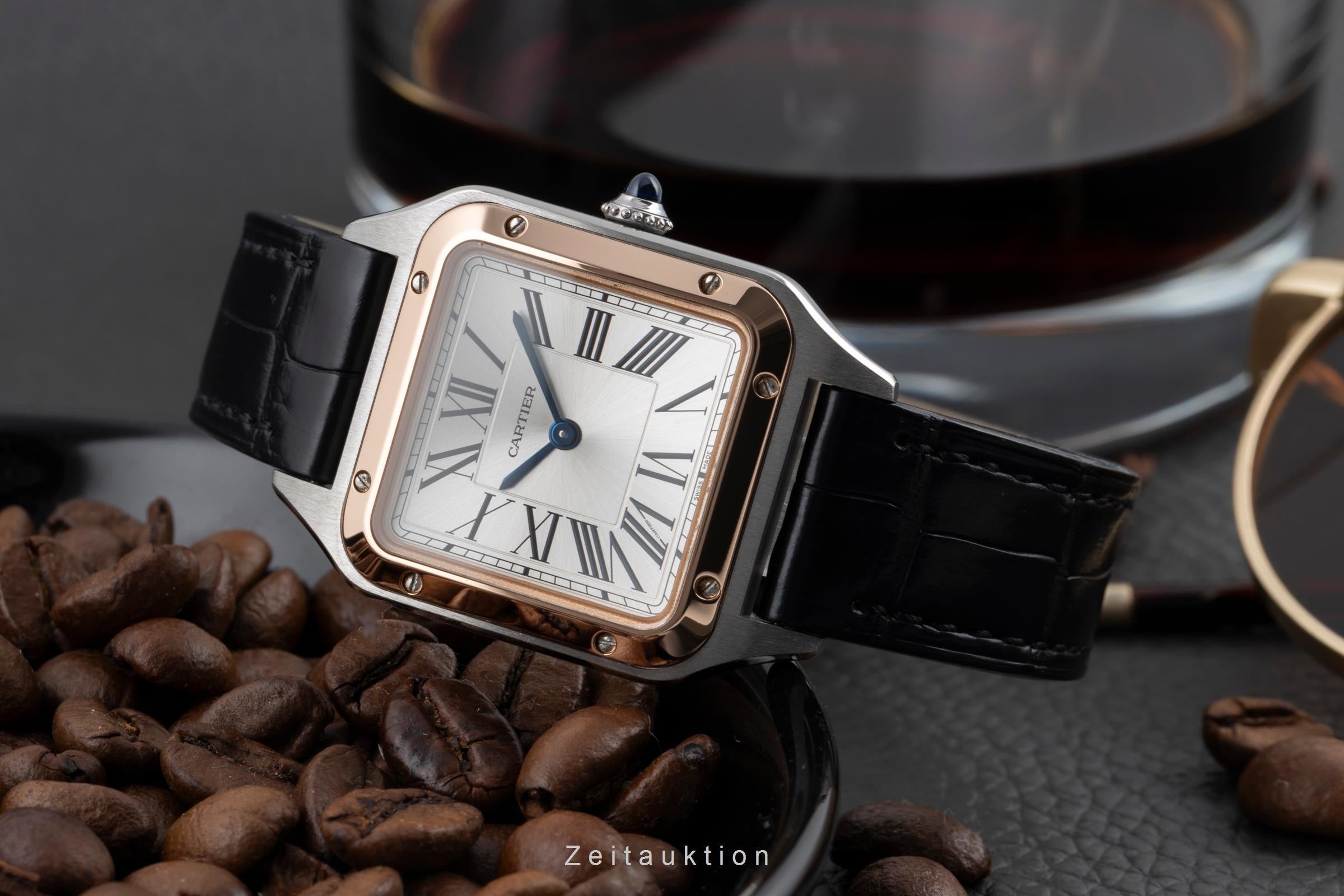 Cartier Santos Dumont acero / oro cuarzo reloj para damas  W2SA0012 LP: 6700EUR  [2507133]