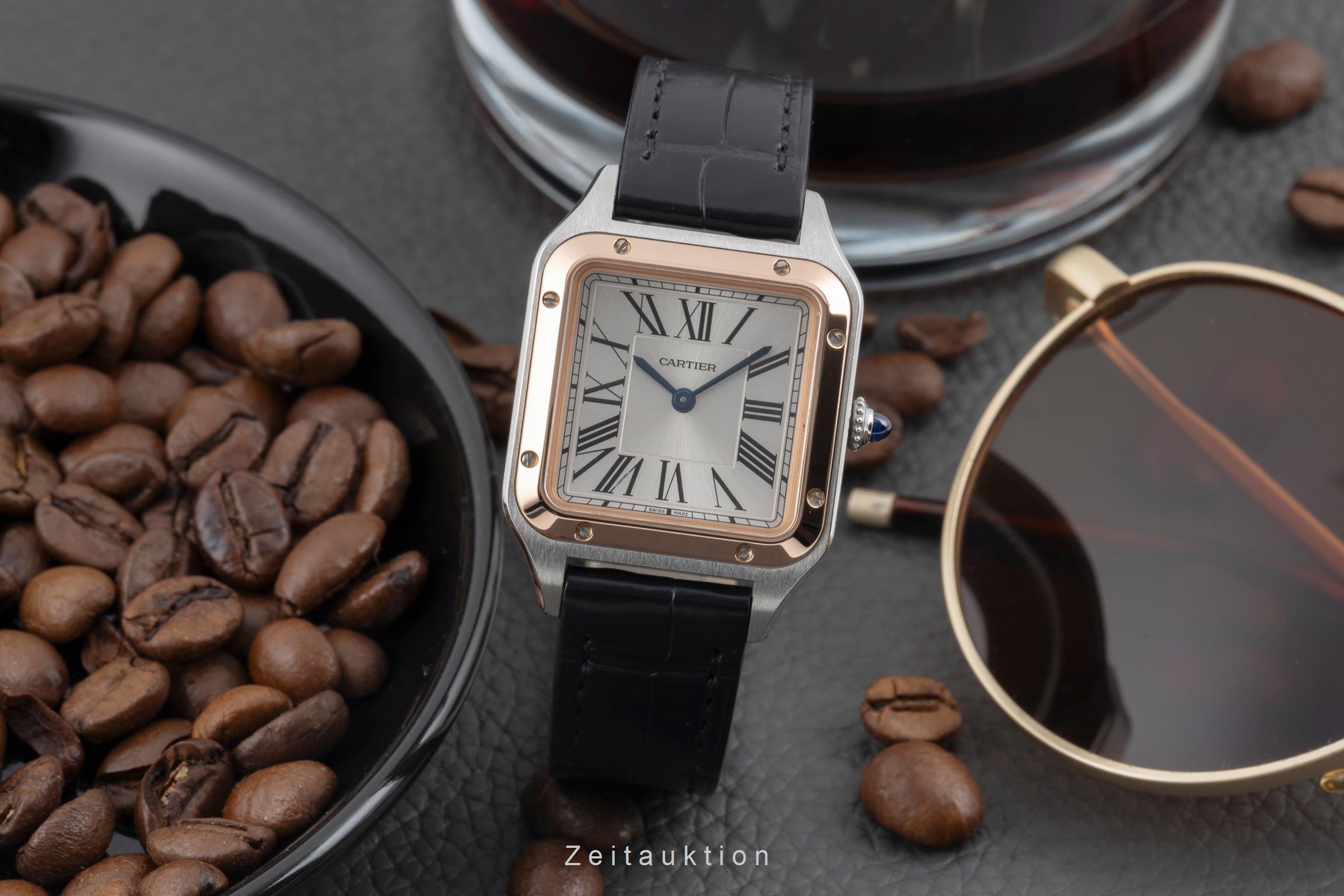 Cartier Santos Dumont acero / oro cuarzo reloj para damas  W2SA0012 LP: 6700EUR  [2507133]
