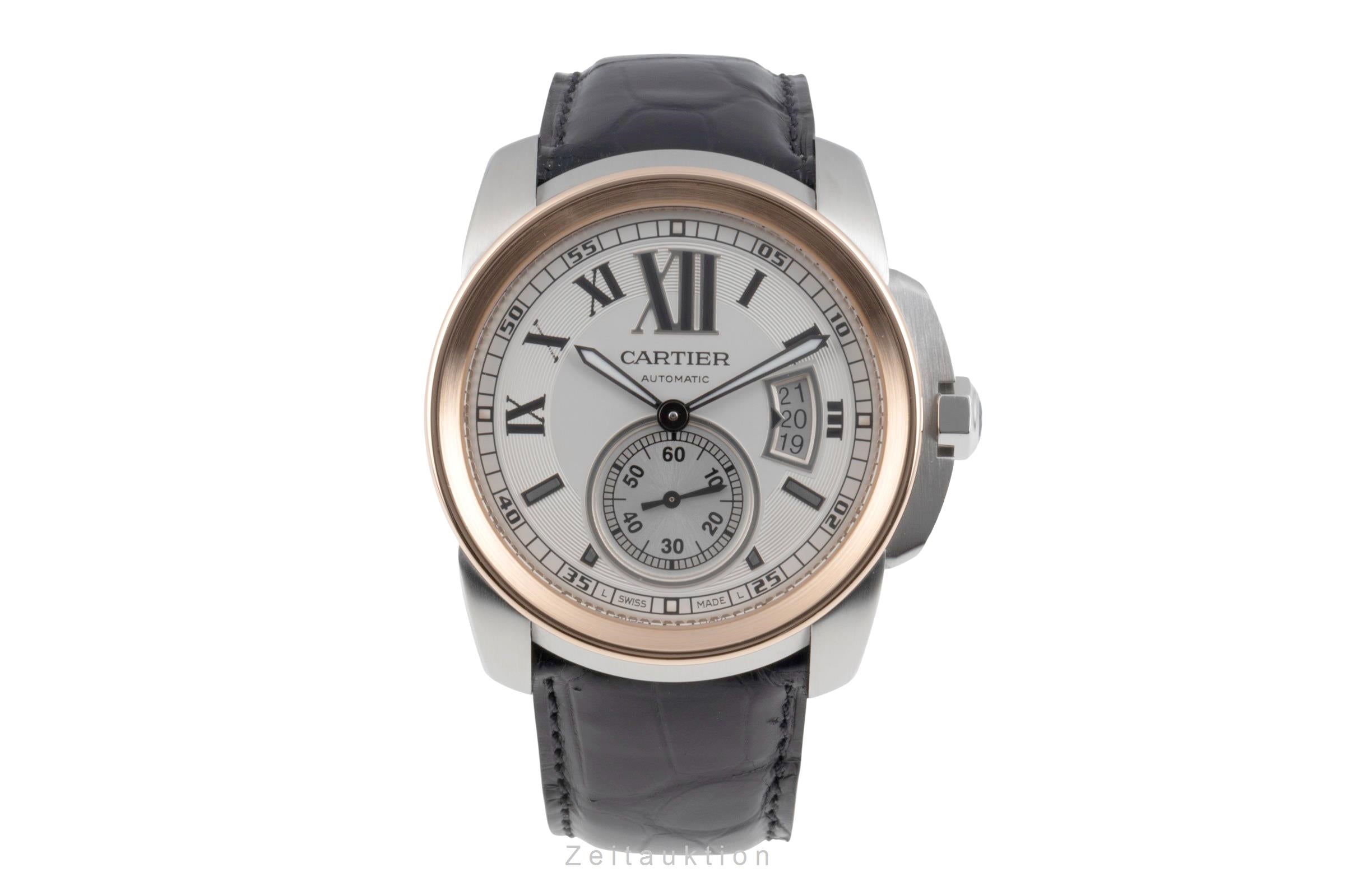 Cartier Calibre de Cartier Stahl / Gold Automatik Herrenuhr Ref. W7100011  [2507136]