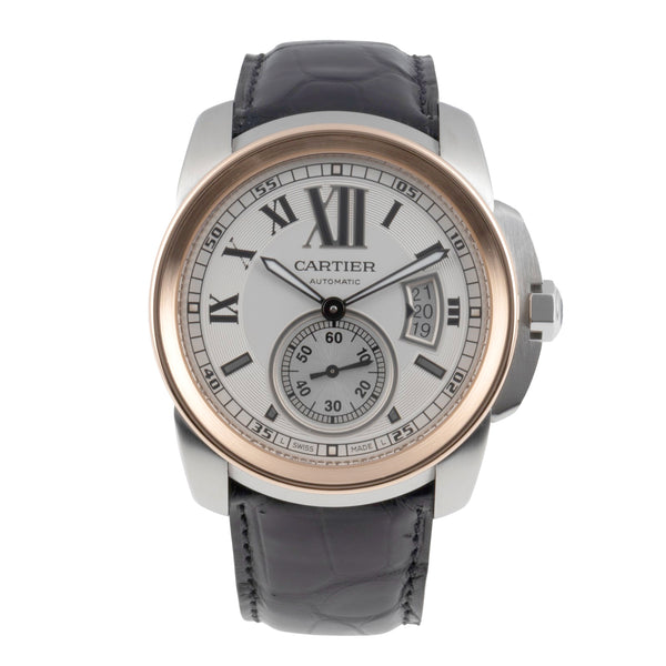 Cartier Calibre de Cartier Stahl / Gold Automatik Herrenuhr Ref. W7100011  [2507136]