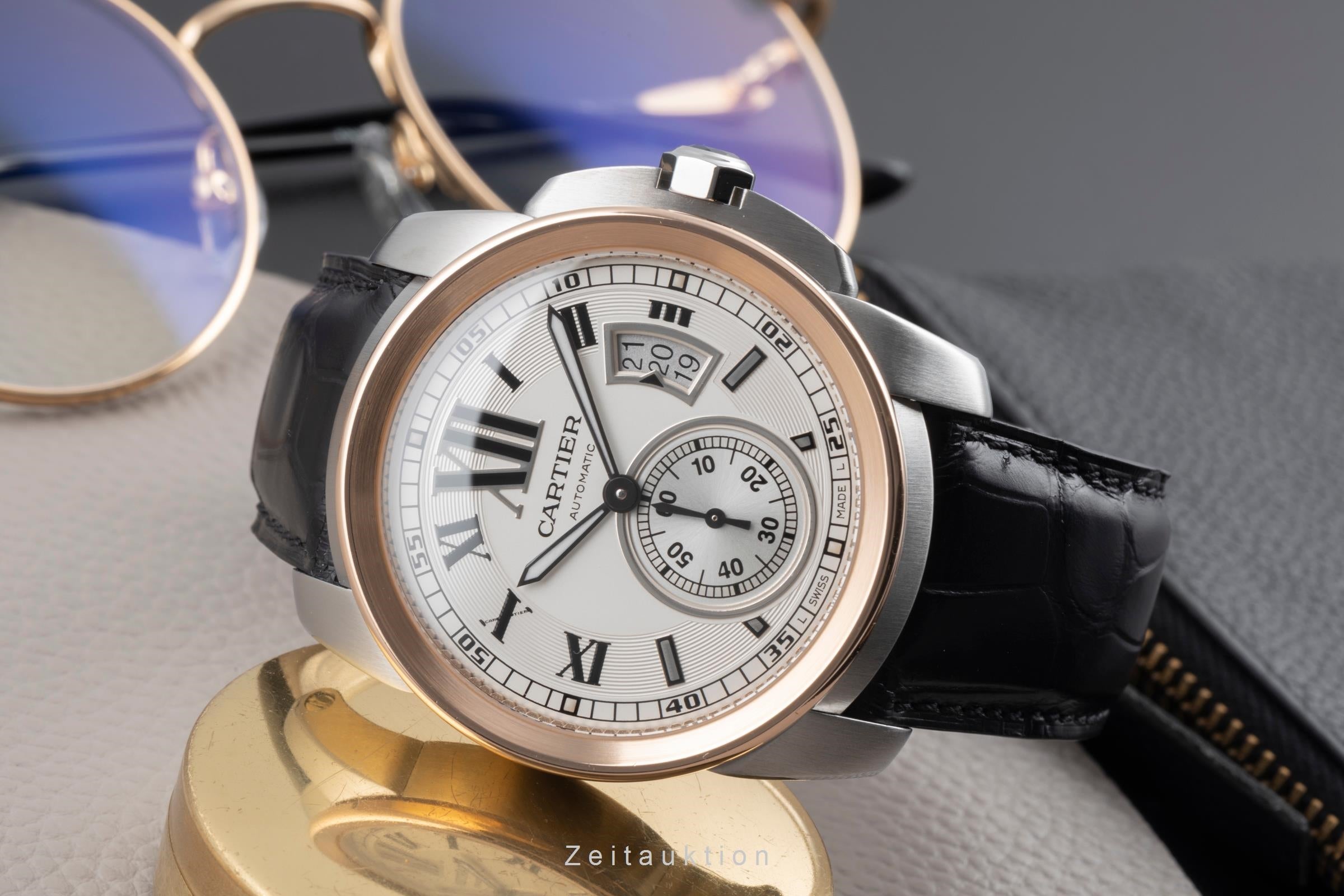 Cartier Calibre de Cartier Stahl / Gold Automatik Herrenuhr Ref. W7100011  [2507136]