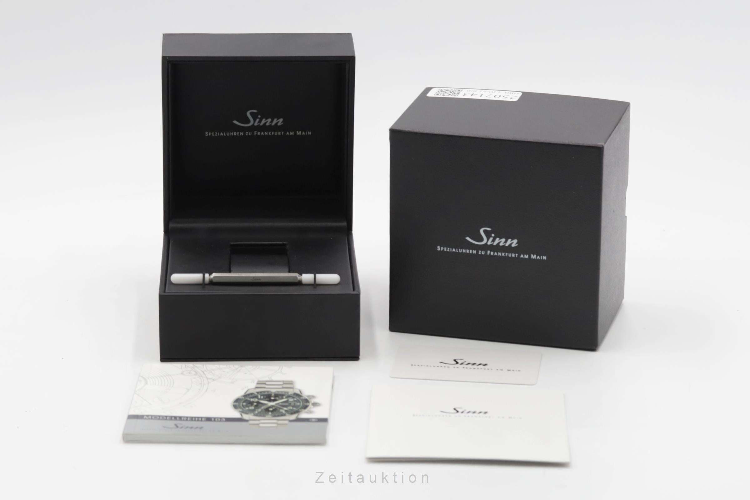 Sinn 103 ST Chronograph Stahl Automatik Herrenuhr Ref. 103 St Sa B&P 2019 [2507143]