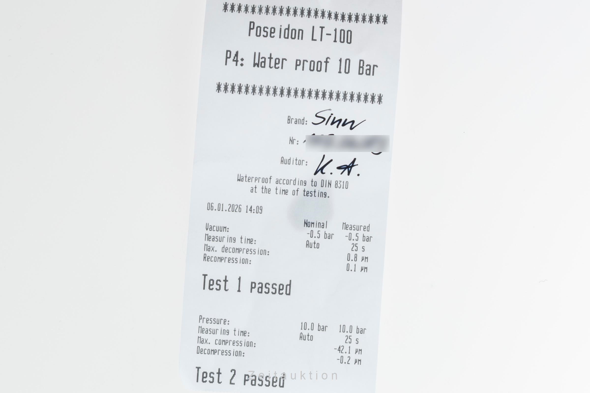 Sinn 103 ST Chronograph Stahl Automatik Herrenuhr Ref. 103 St Sa B&P 2019 [2507143]