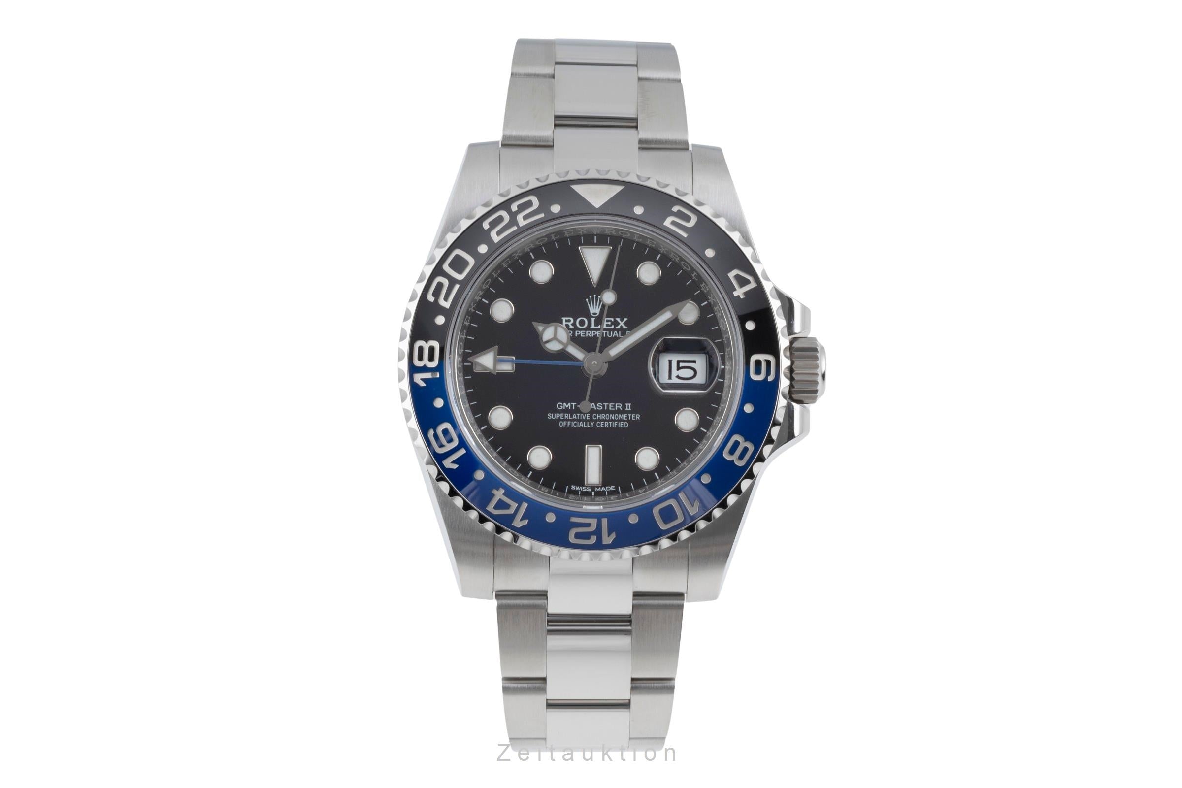 Rolex GMT-Master II steel automatic men's watch 116710BLNR  [2507145]