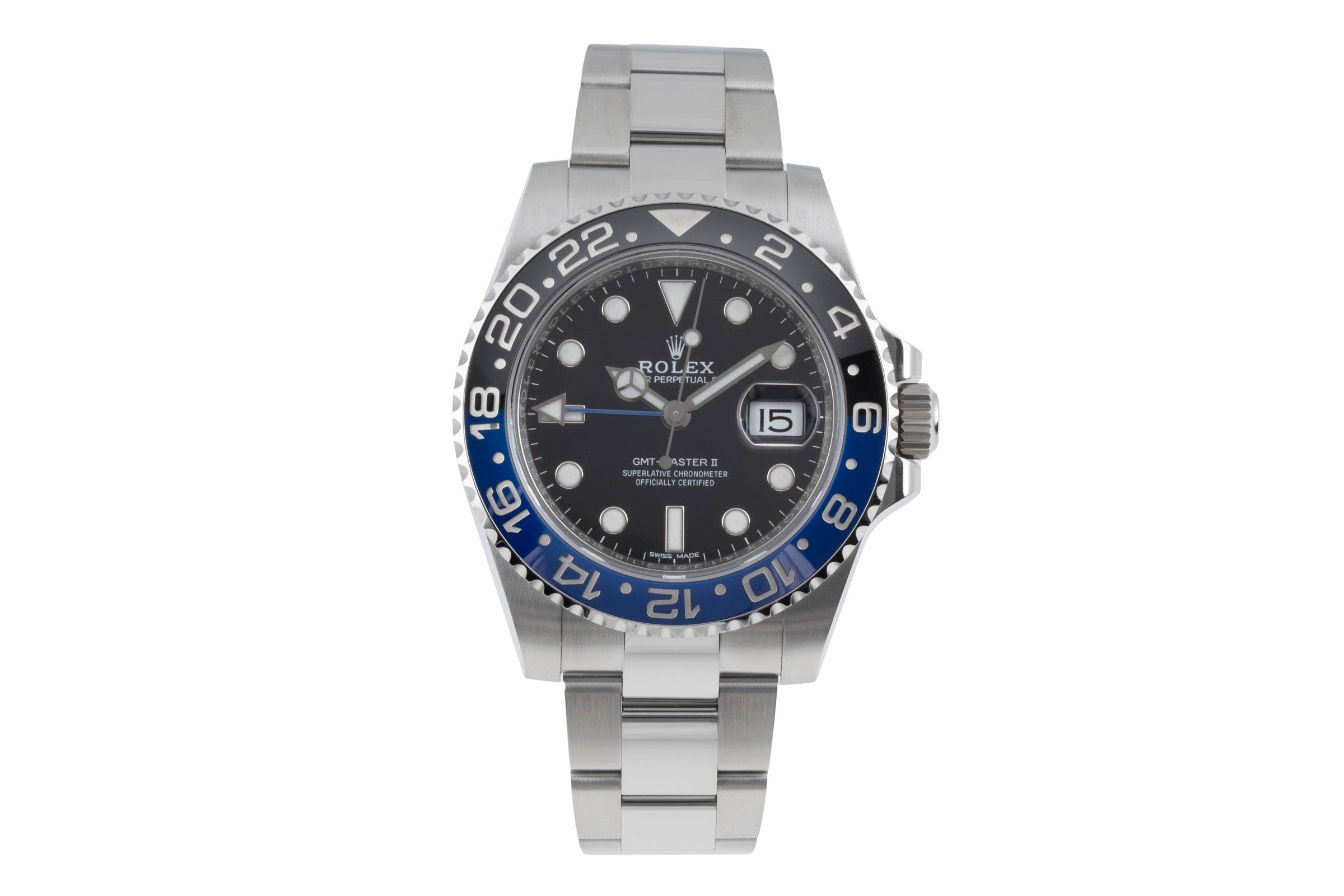 Rolex GMT-Master II steel automatic men's watch 116710BLNR  [2507145]