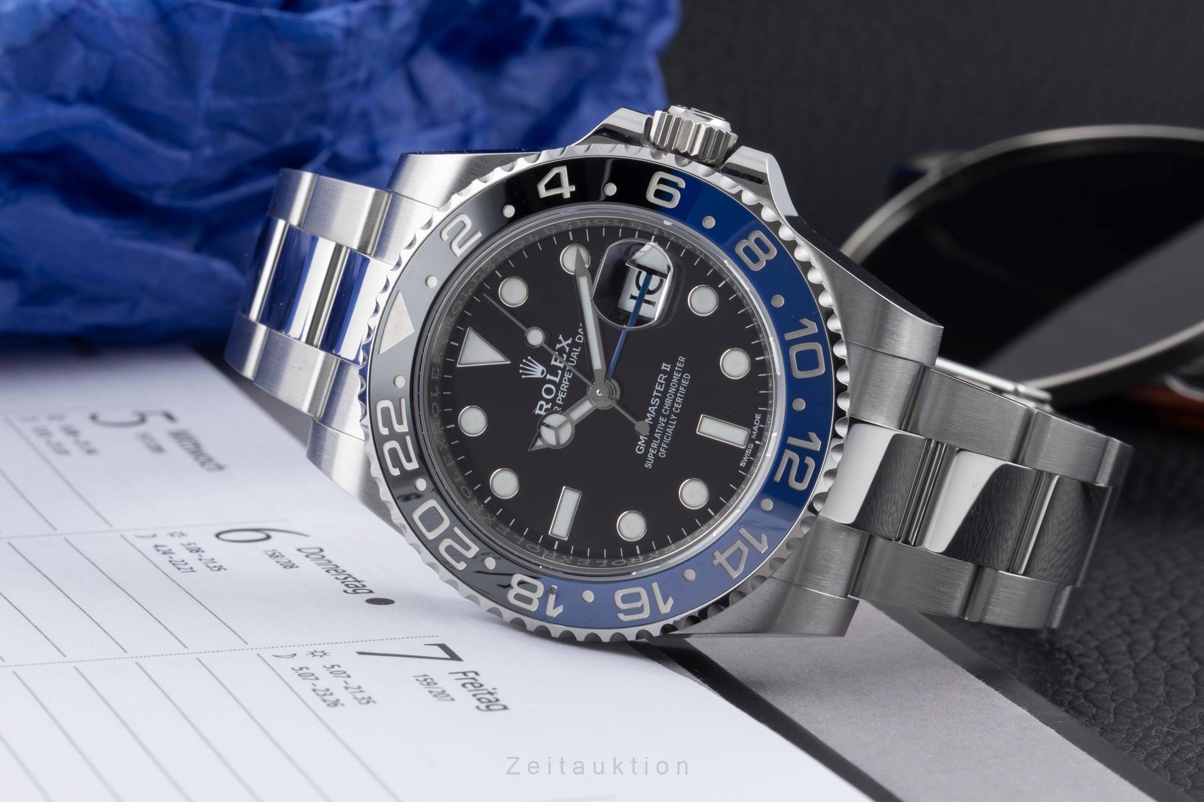 Rolex GMT-Master II steel automatic Kal. 3186 Ref. 116710BLNR