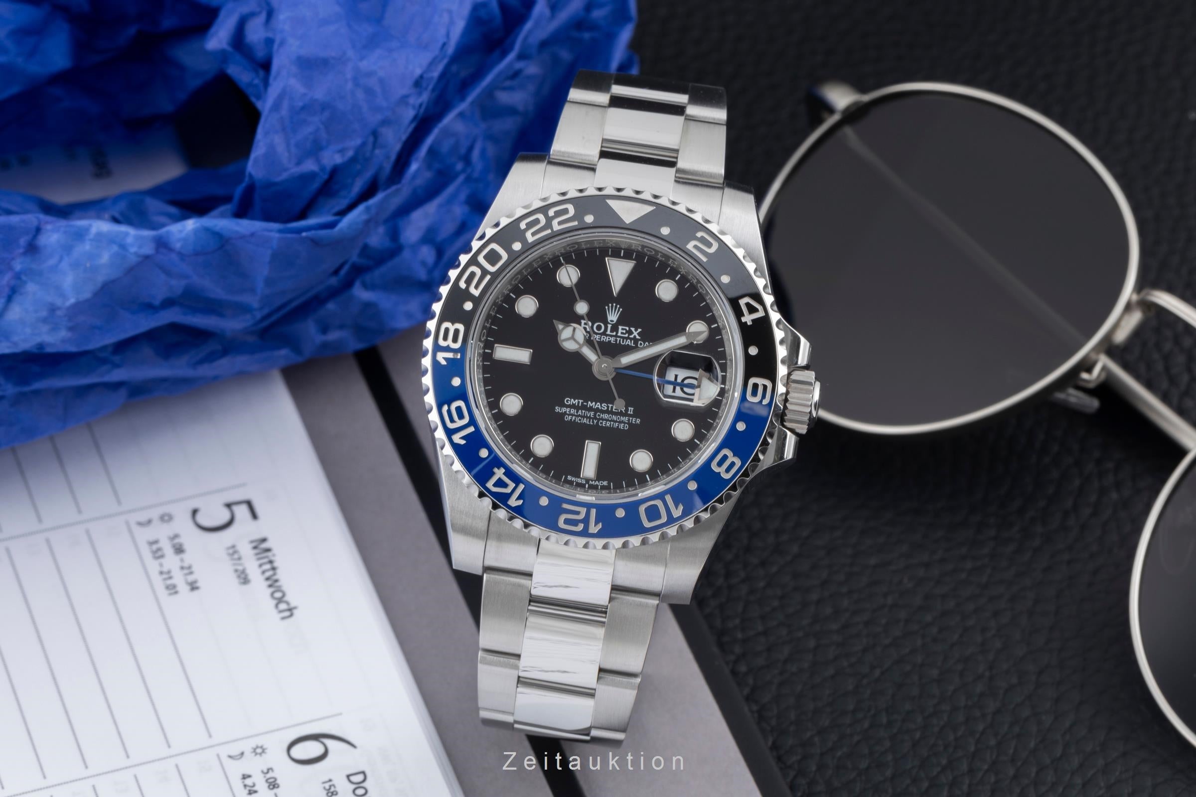 Rolex GMT-Master II steel automatic men's watch 116710BLNR  [2507145]