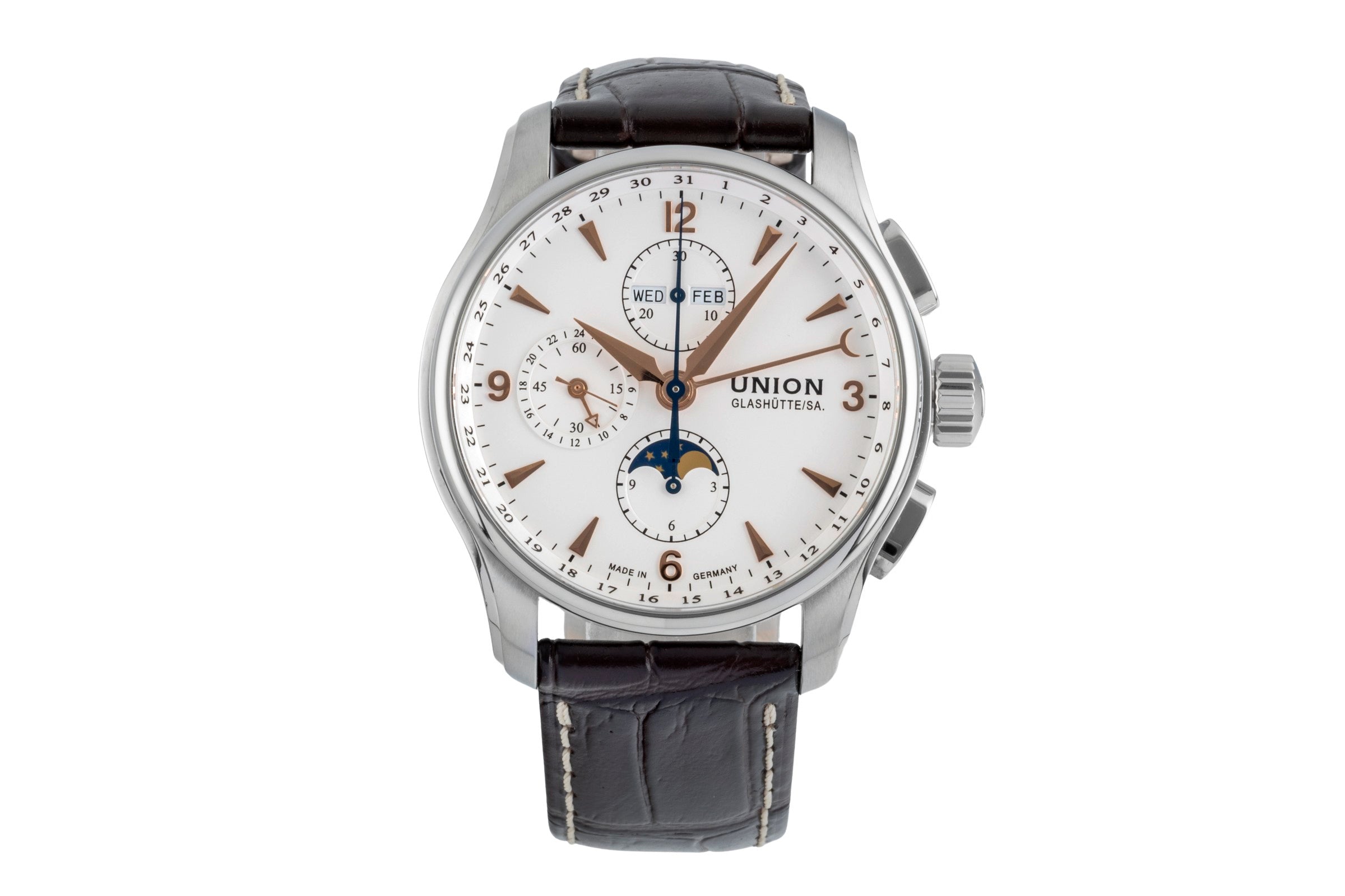 Union Glashütte Belisar chronograph steel automatic men's watch D0024251  [2507150]