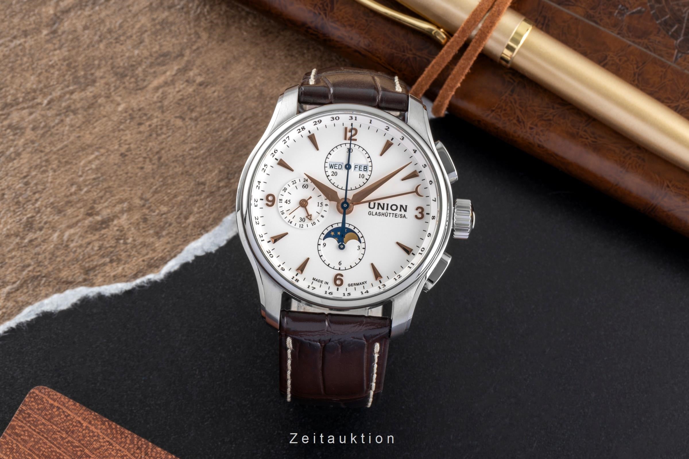 Union Glashütte Belisar chronograph steel automatic men's watch D0024251  [2507150]