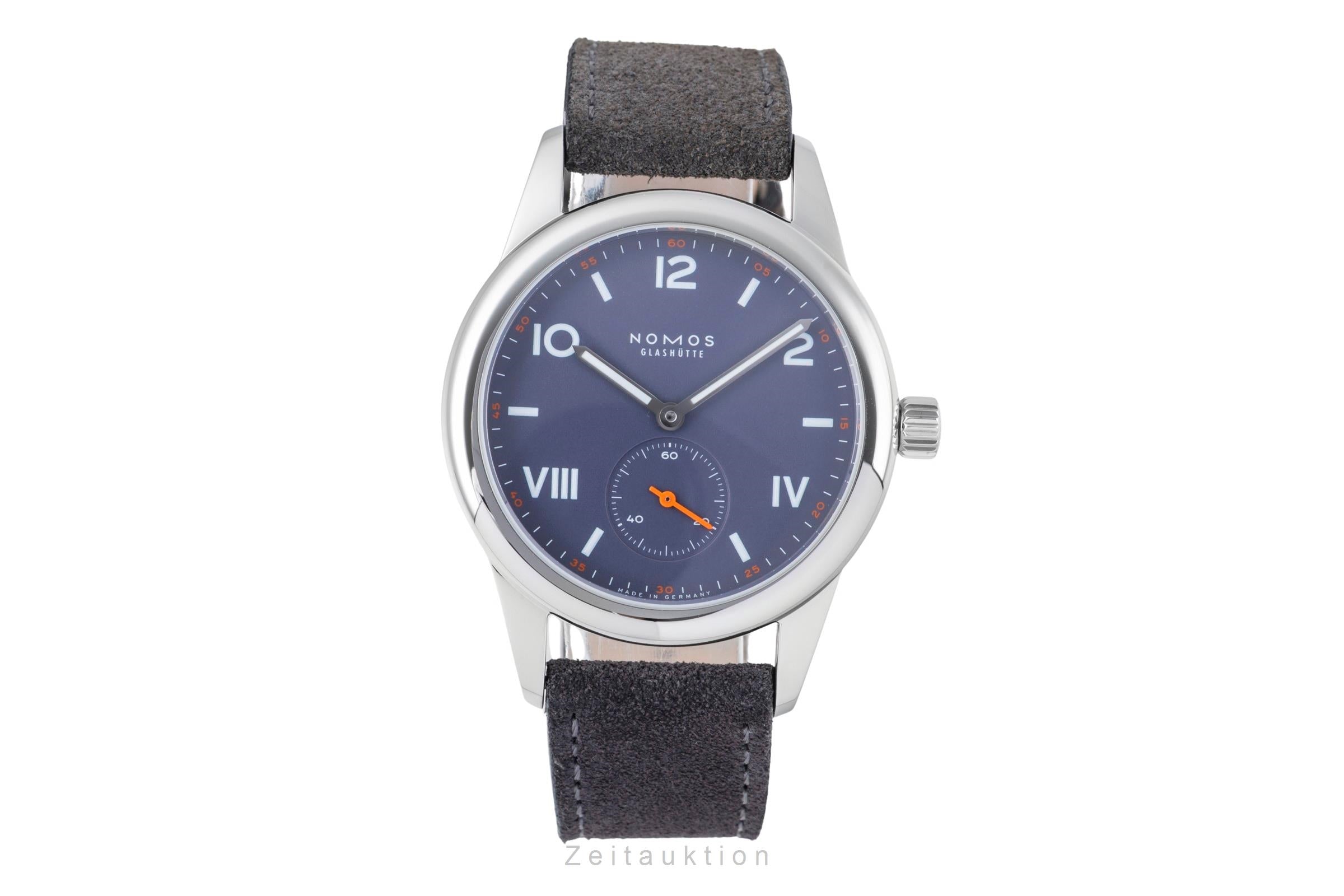 Nomos Club Campus Blue Purple Stahl Handaufzug Ref.713 B&P 2025  [2507153]