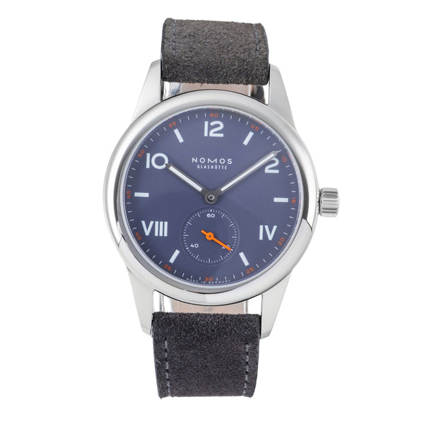 Nomos Club Campus Blue Purple Stahl Handaufzug Ref.713 B&P 2025  [2507153]