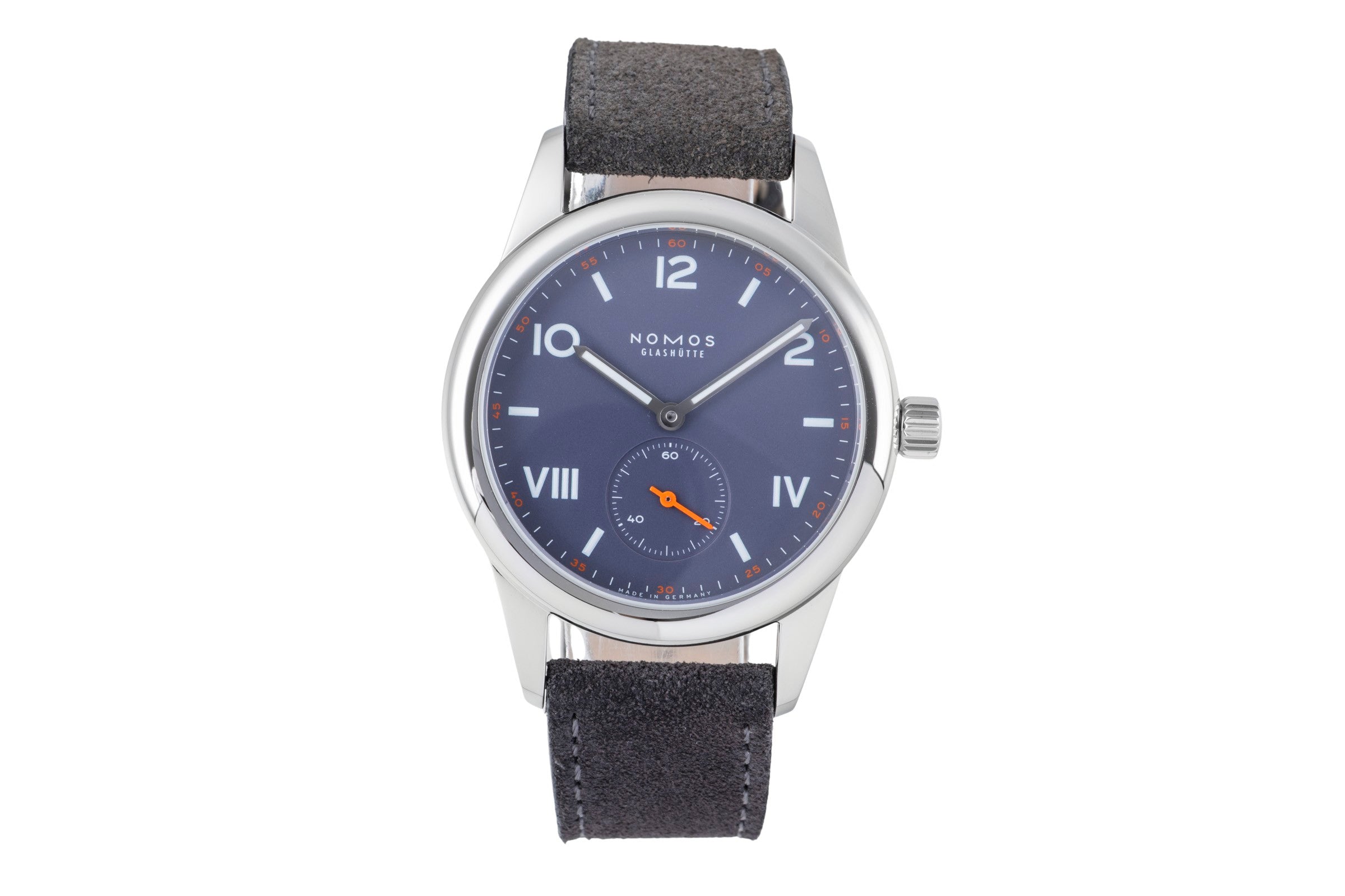 Nomos Club Campus Blue Purple Stahl Handaufzug Ref.713 B&P 2025  [2507153]