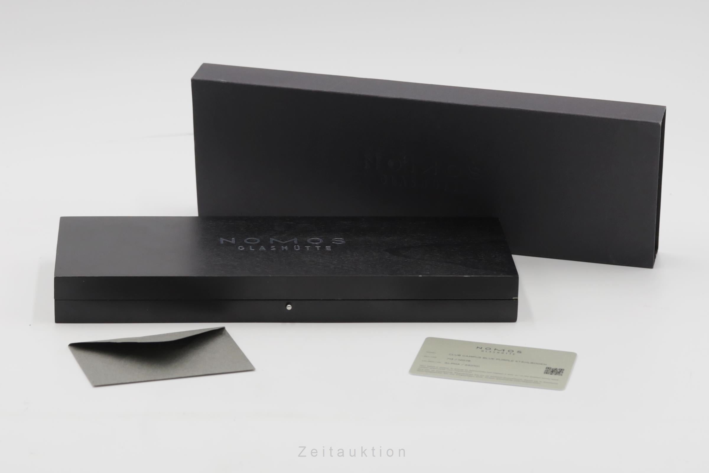 Nomos Club Campus Blue Purple Stahl Handaufzug Ref.713 B&P 2025  [2507153]