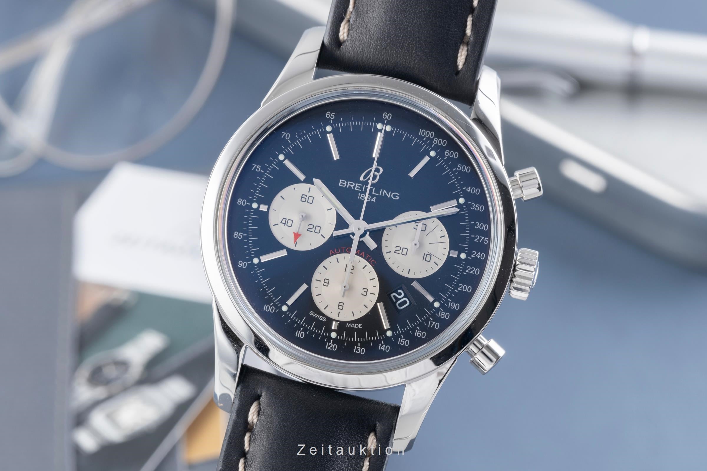 Breitling Transocean chronograph steel automatic men's watch AB0152  [2507154]
