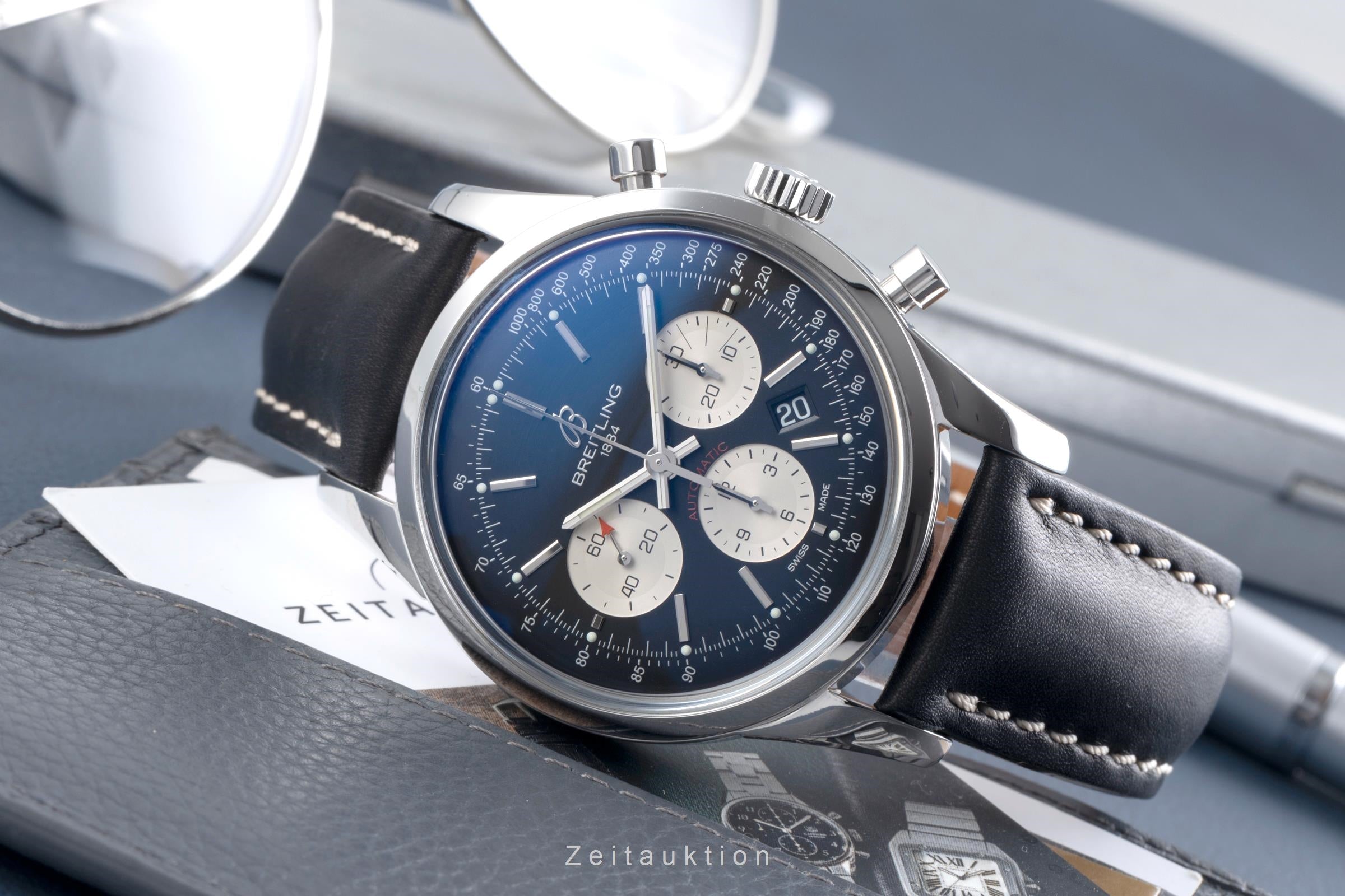 Breitling Transocean chronograph steel automatic men's watch AB0152  [2507154]