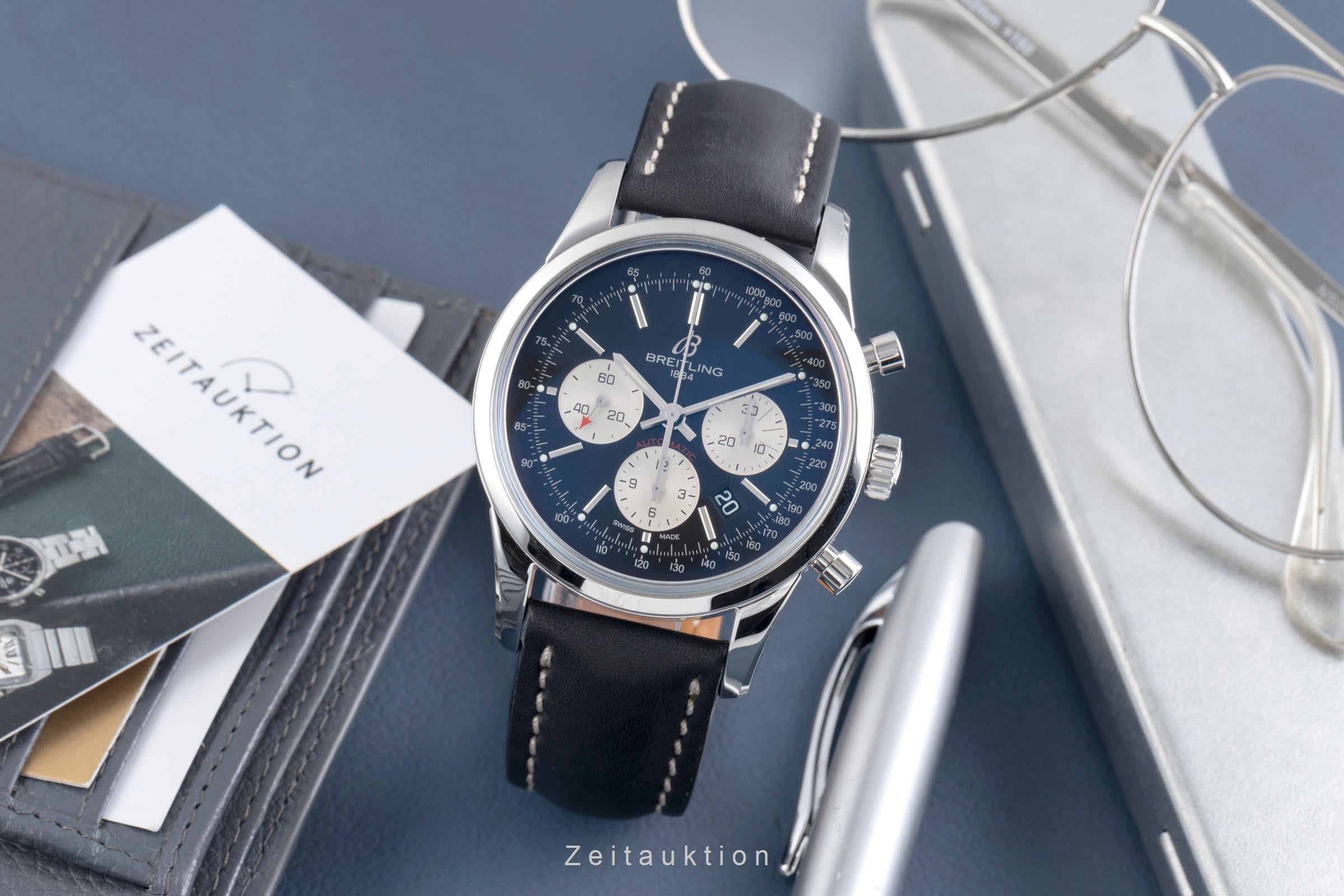 Breitling Transocean chronograph steel automatic men's watch AB0152  [2507154]