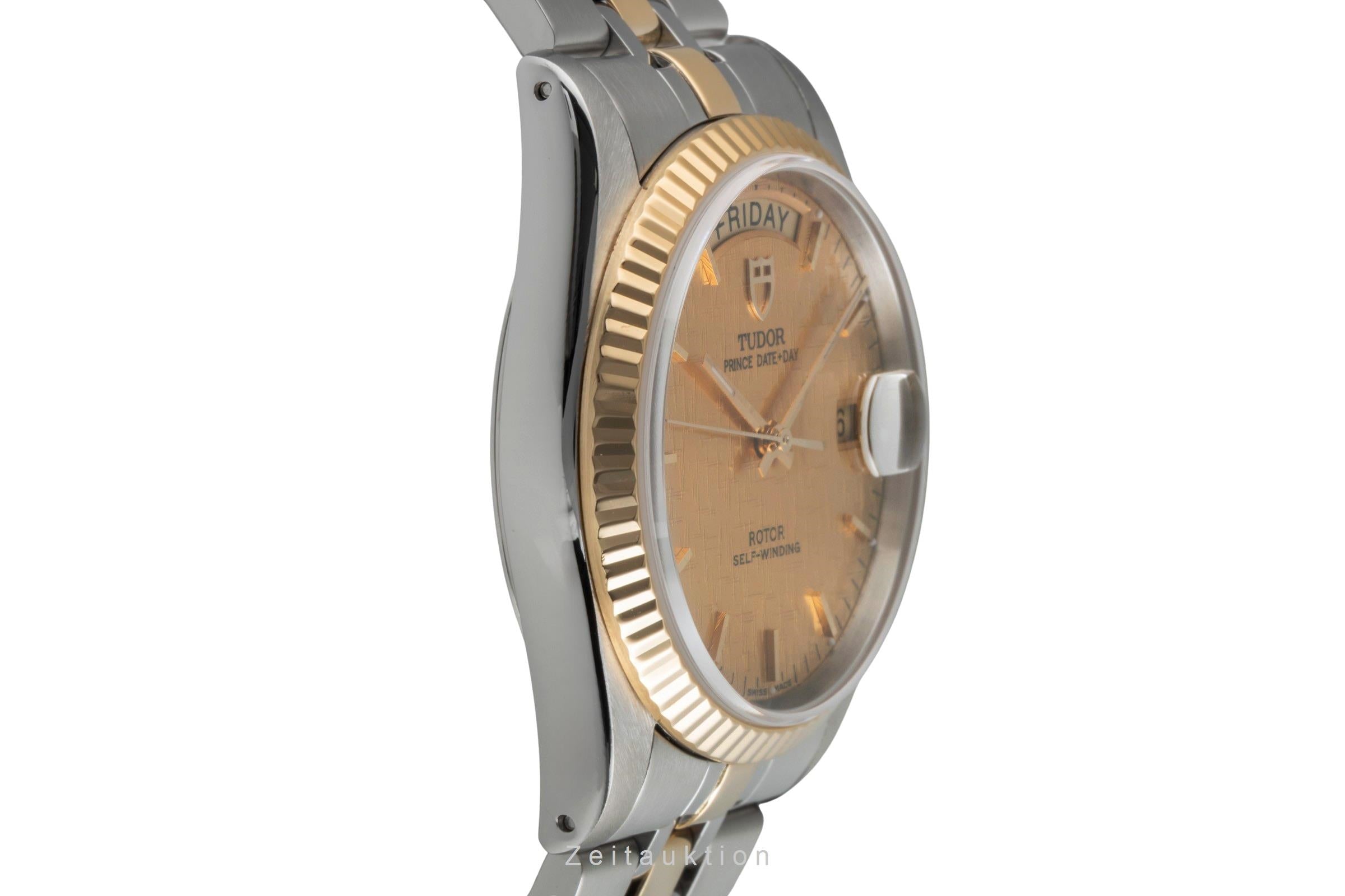 Tudor Oyster Prince Date Day Stahl Gold Automatik Ref. 76213-0016 Papiere 2018 [2507156]