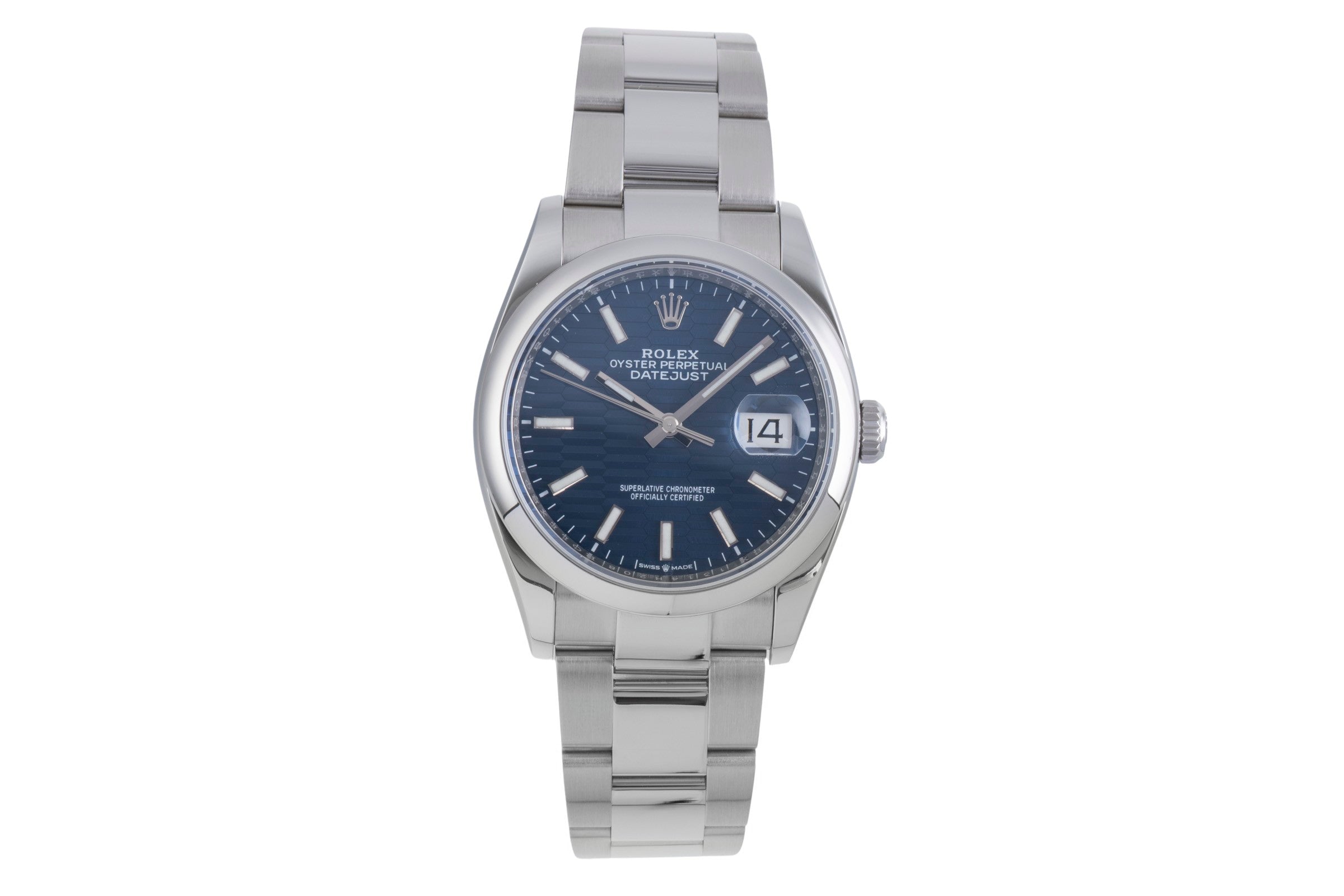 Rolex Datejust 36 Blue Dial Oyster Edelstahl Automatik Herrenuhr Ref. 126200 B&P [2507157]