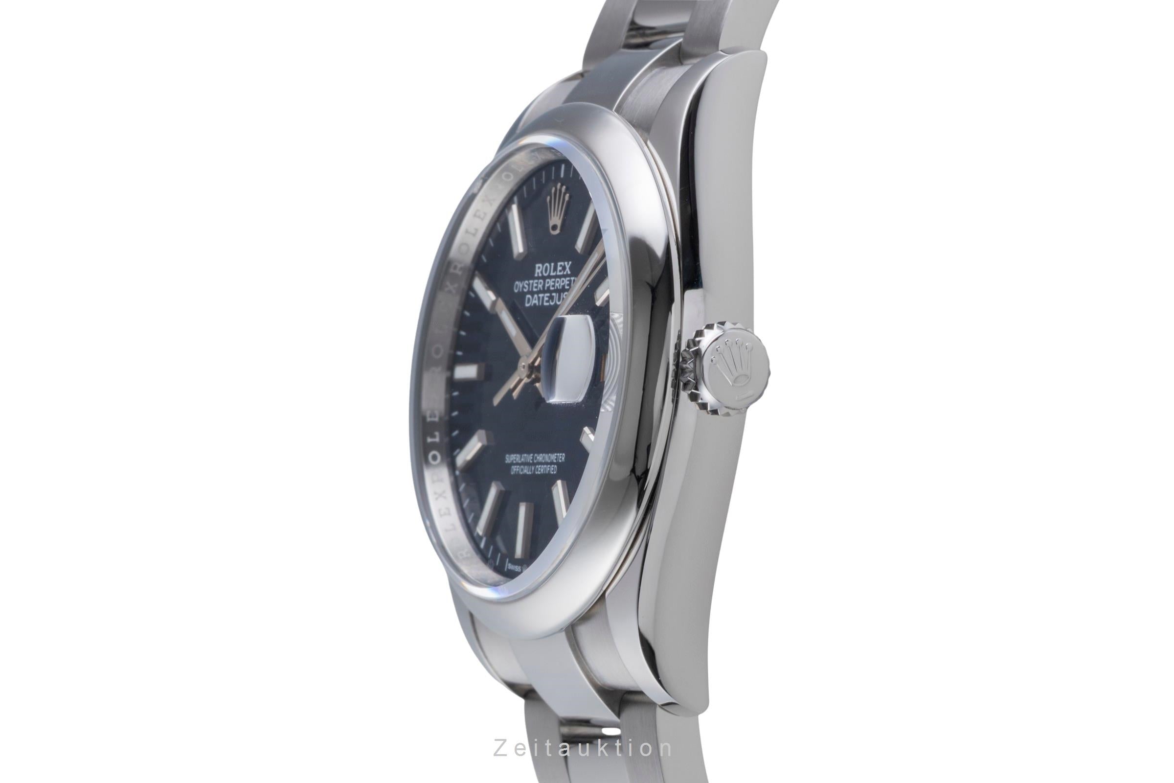 Rolex Datejust 36 Blue Dial Oyster Edelstahl Automatik Herrenuhr Ref. 126200 B&P [2507157]
