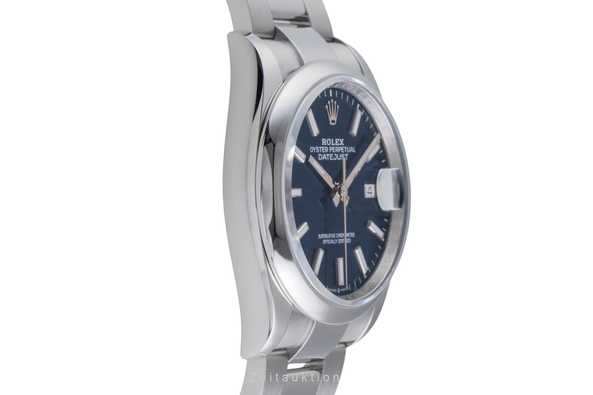 Rolex Datejust 36 Blue Dial Oyster Edelstahl Automatik Herrenuhr Ref. 126200 B&P [2507157]