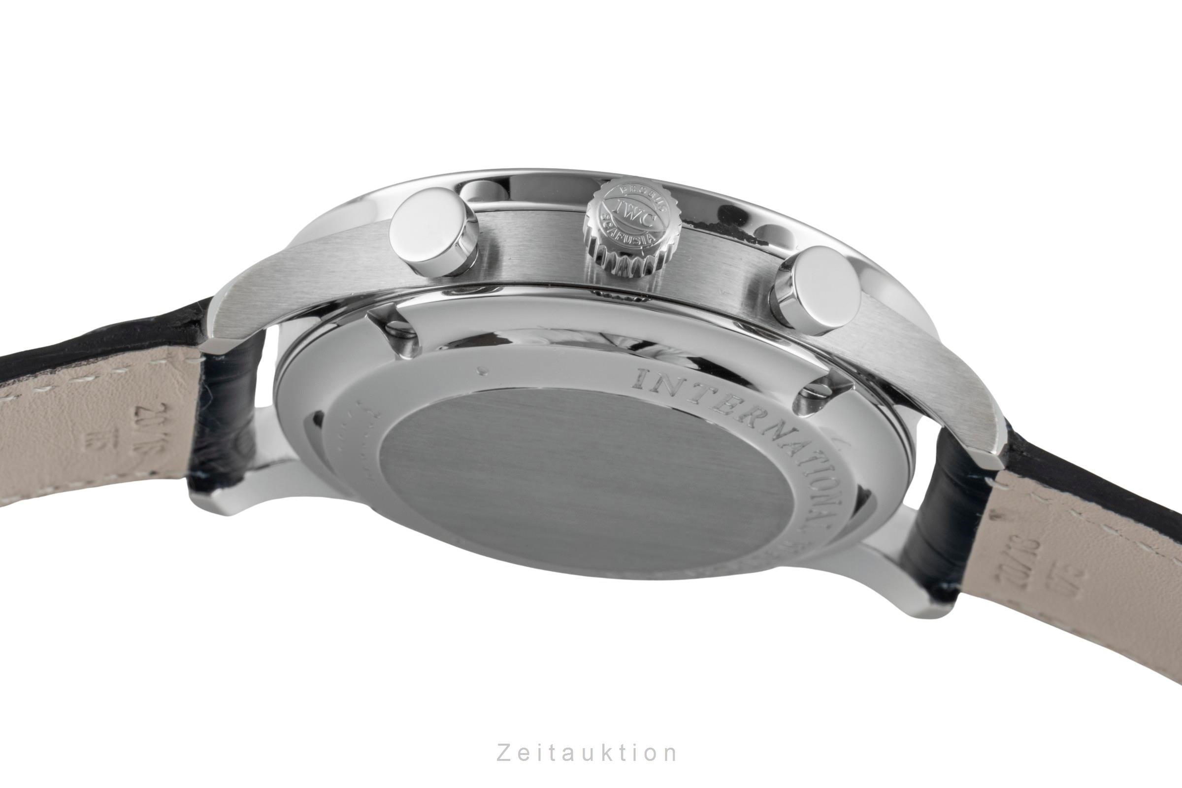 IWC Portugieser chronograph steel automatic men's watch IW371446 LP: 9100EUR  [2507174]