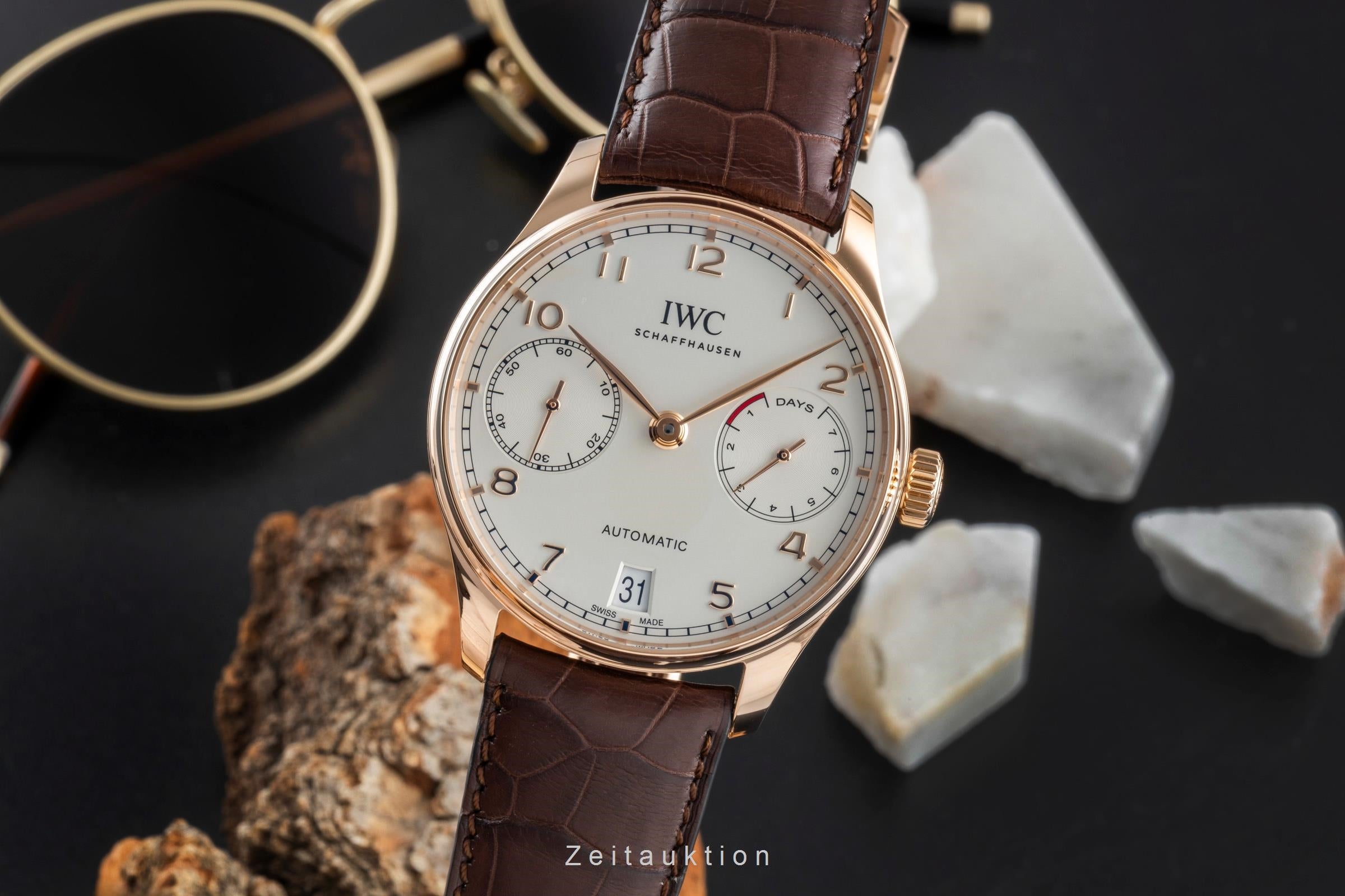 IWC Portugieser 7 Days 18k Rotgold Automatik Ref. IW500701 Papiere VP: 29100 € [2507176]