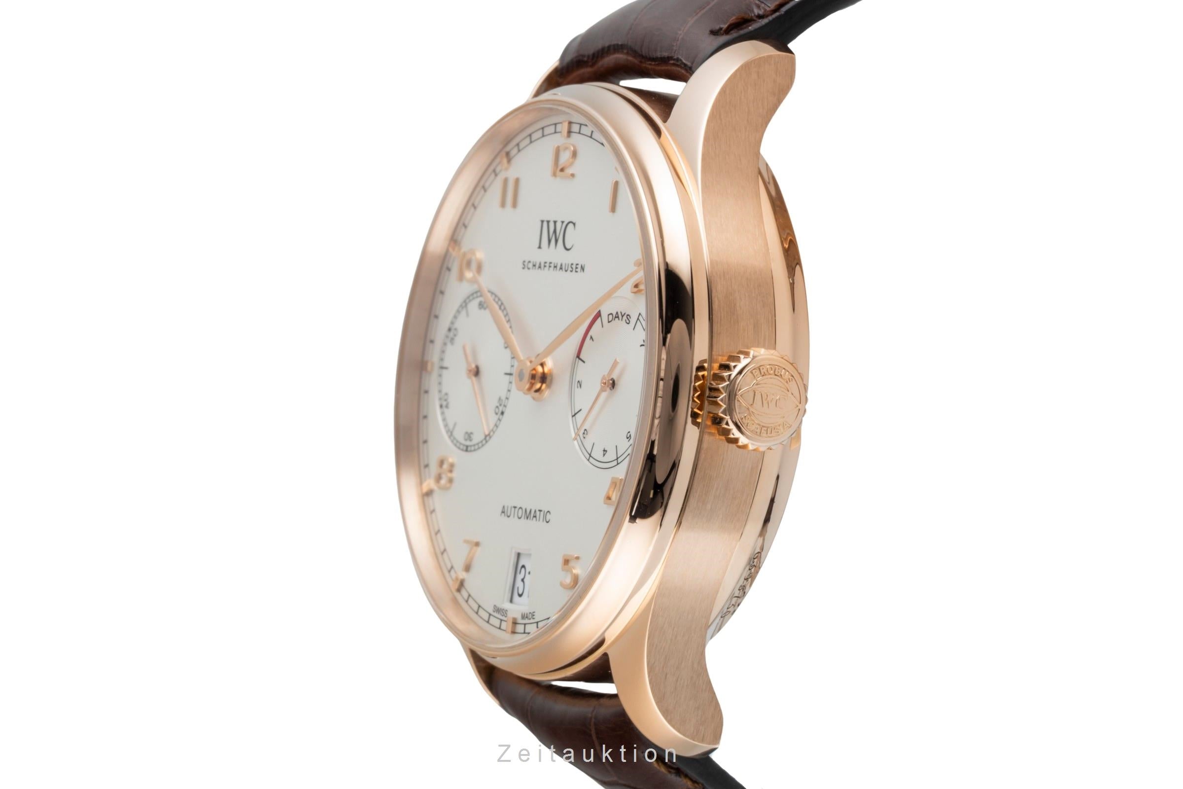 IWC Portugieser 7 Days 18k Rotgold Automatik Ref. IW500701 Papiere VP: 29100 € [2507176]
