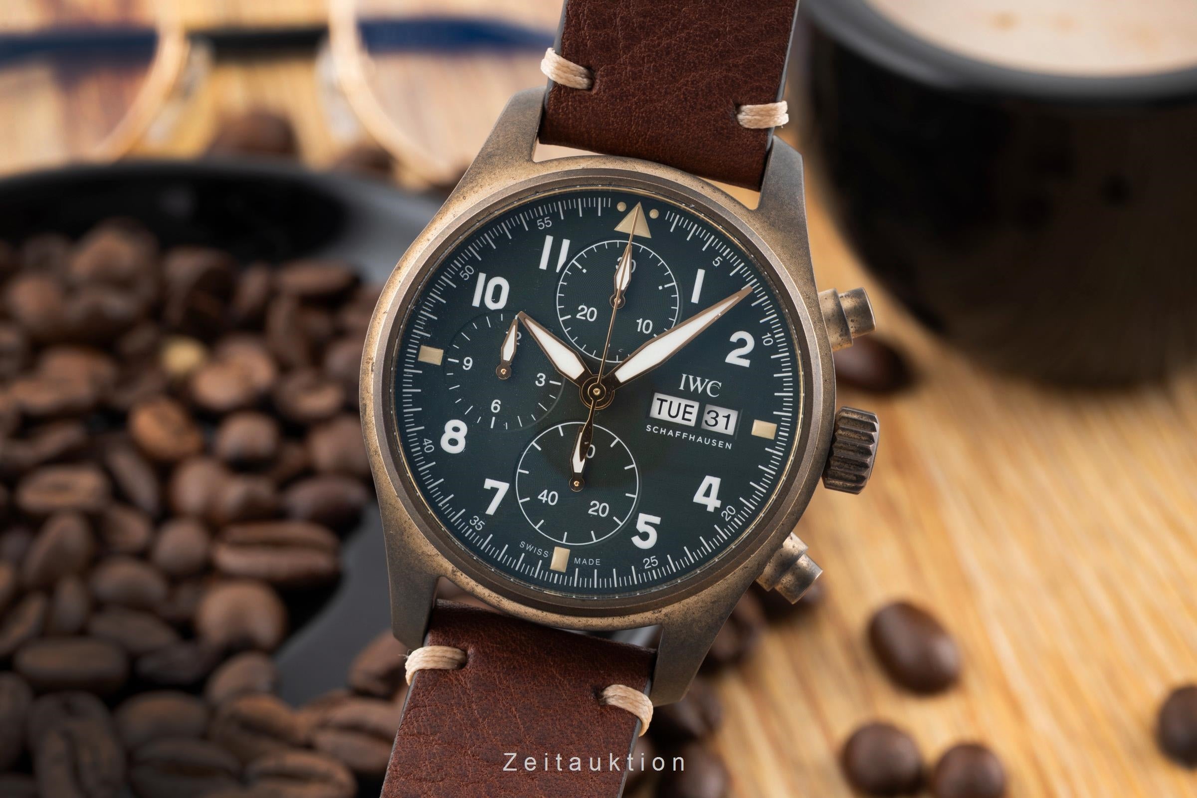 IWC Spitfire chronograph bronze automatic men's watch IW387902 LP: 7800EUR  [2507178]