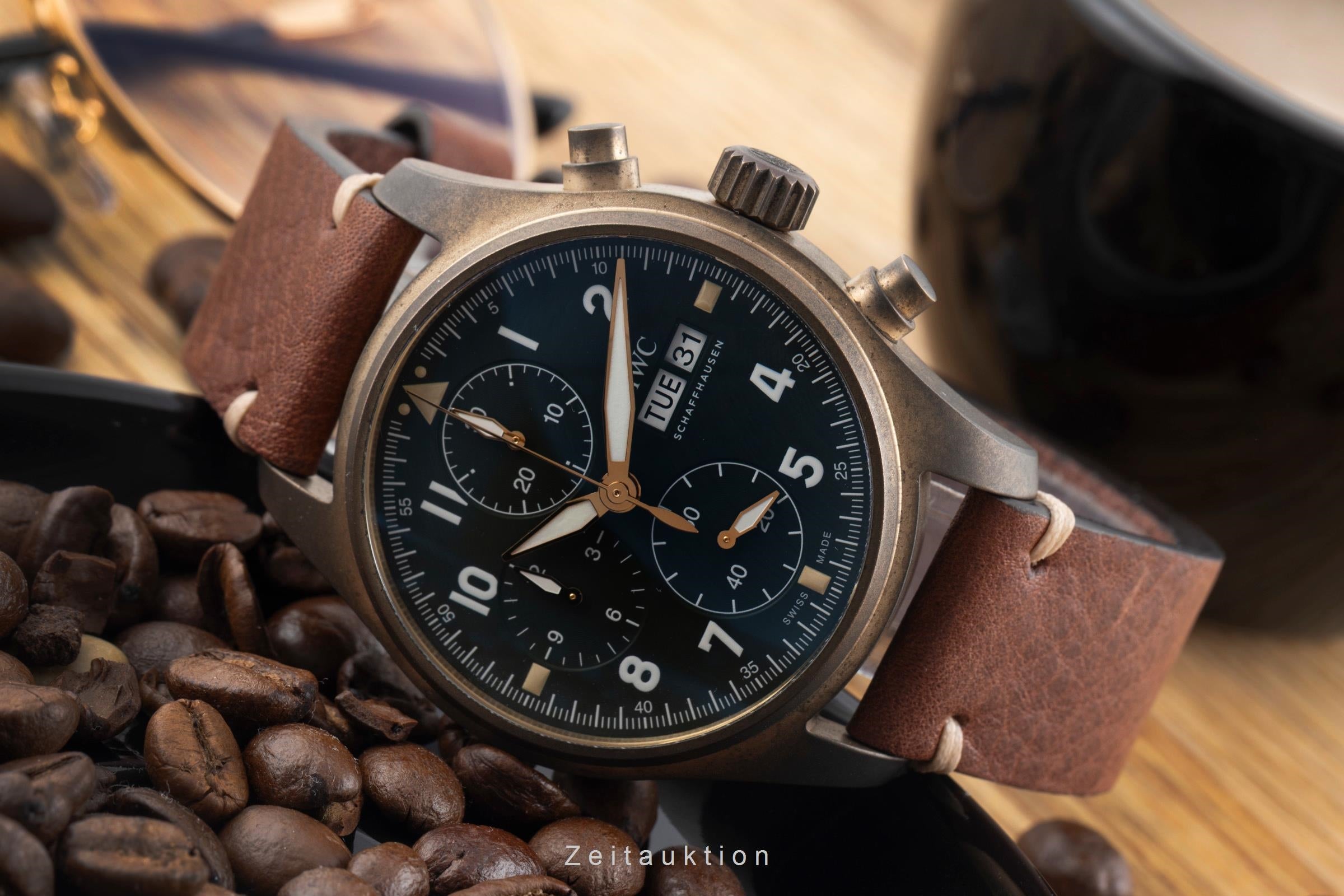 IWC Spitfire chronograph bronze automatic men's watch IW387902 LP: 7800EUR  [2507178]