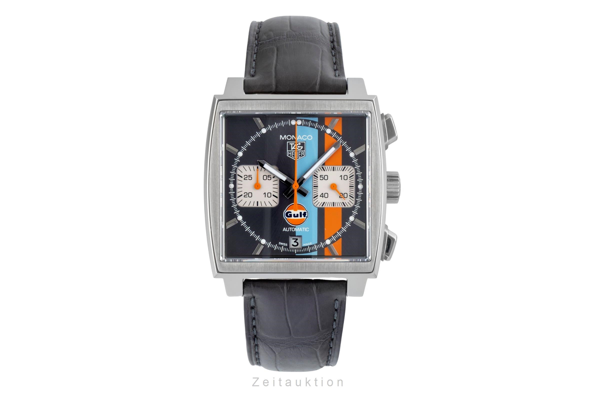 Tag Heuer Monaco cronografo acciaio automatismo orologio da uomo CAW2113.FC6250 Limited  [2507186]