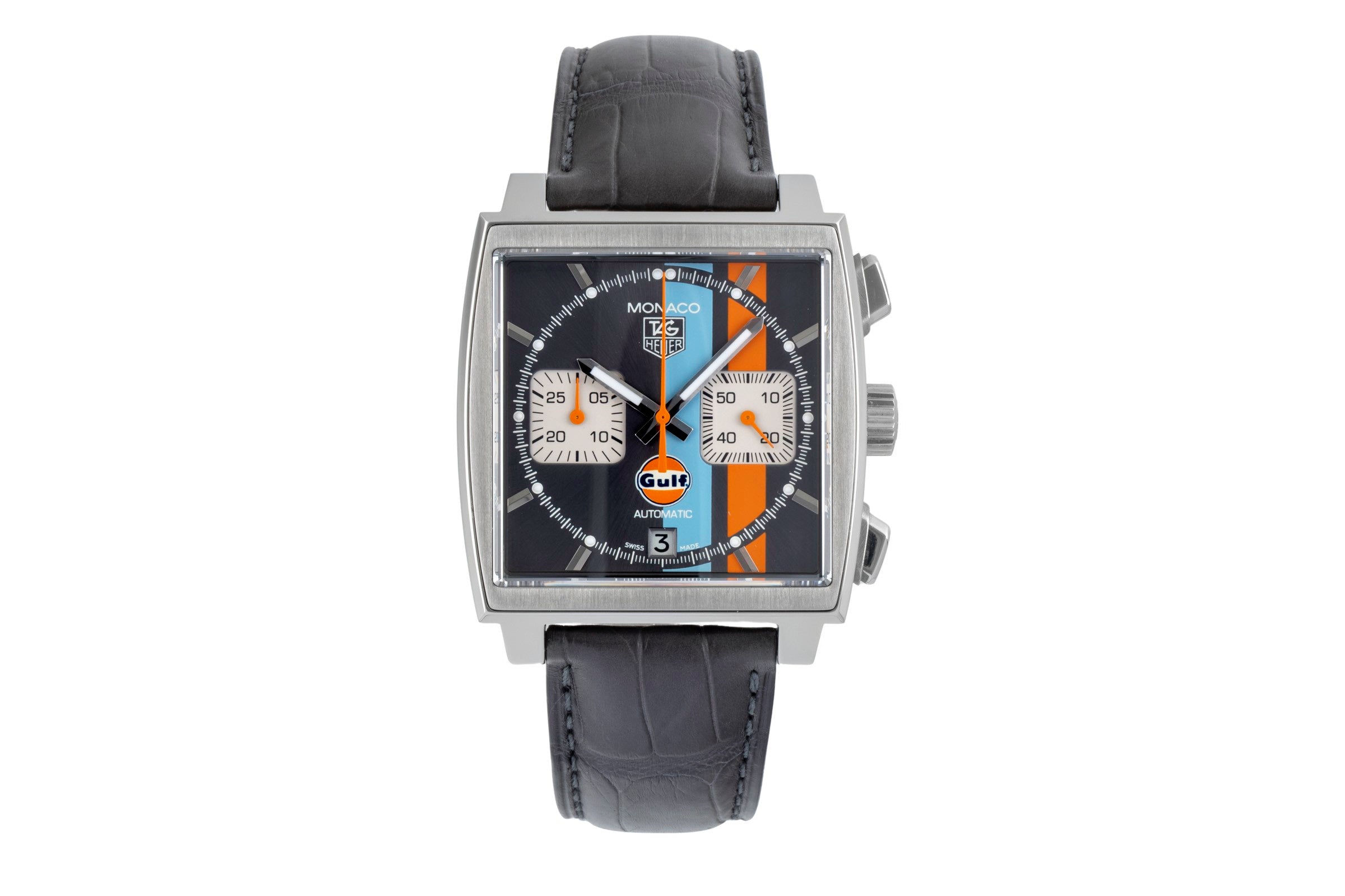 Tag Heuer Monaco cronografo acciaio automatismo orologio da uomo CAW2113.FC6250 Limited  [2507186]