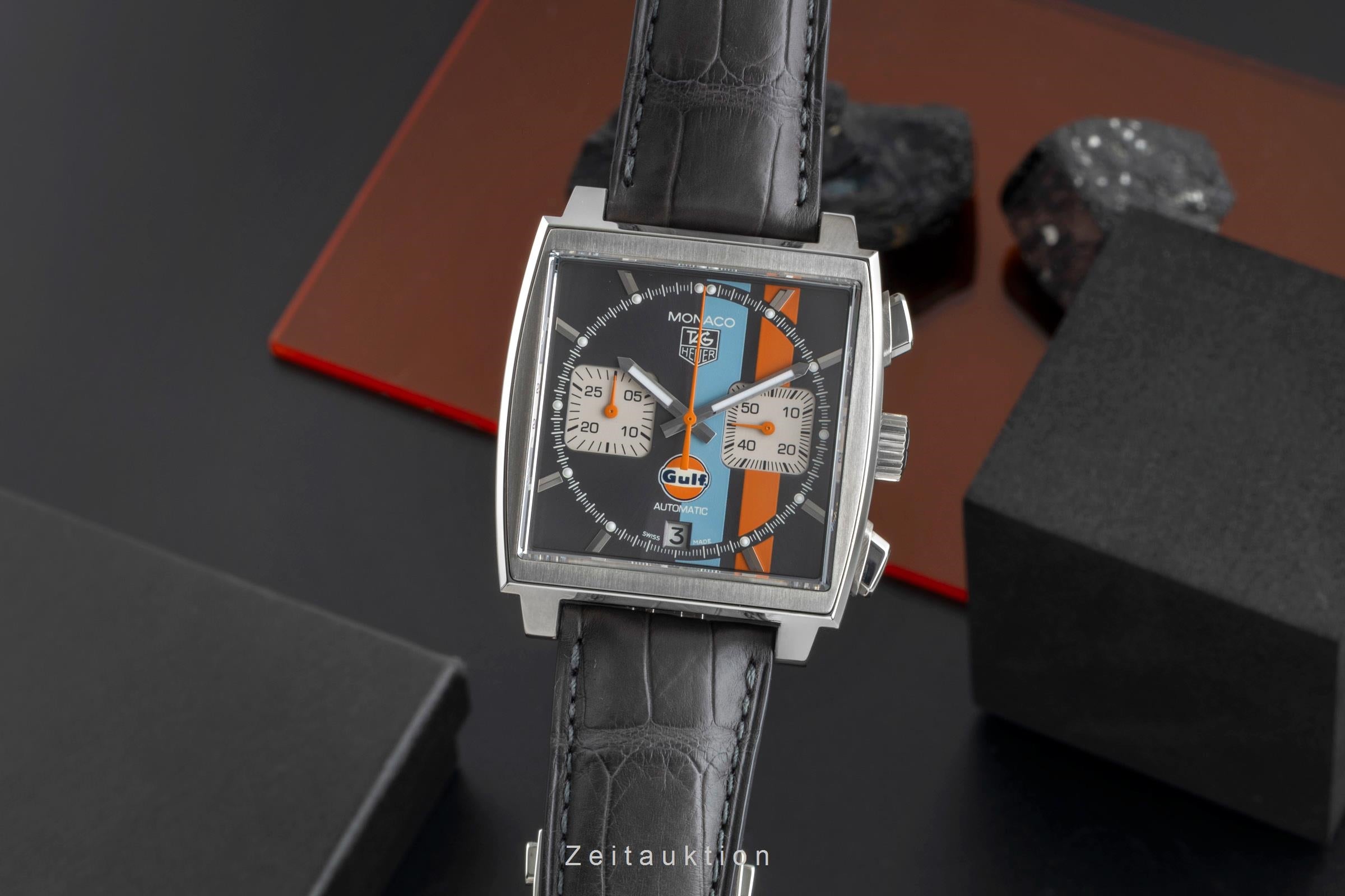 Tag Heuer Monaco cronografo acciaio automatismo orologio da uomo CAW2113.FC6250 Limited  [2507186]