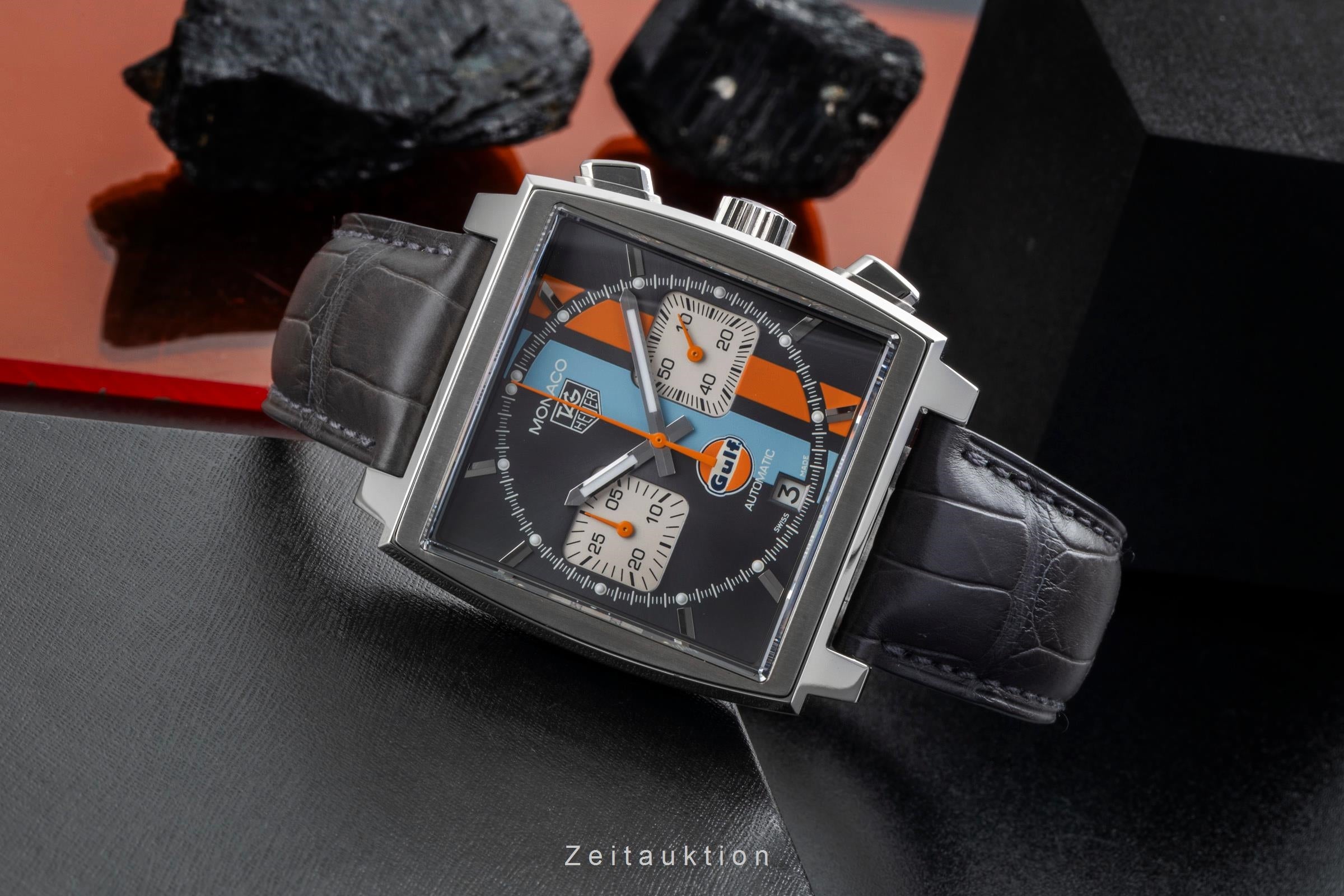 Tag Heuer Monaco cronografo acciaio automatismo orologio da uomo CAW2113.FC6250 Limited  [2507186]