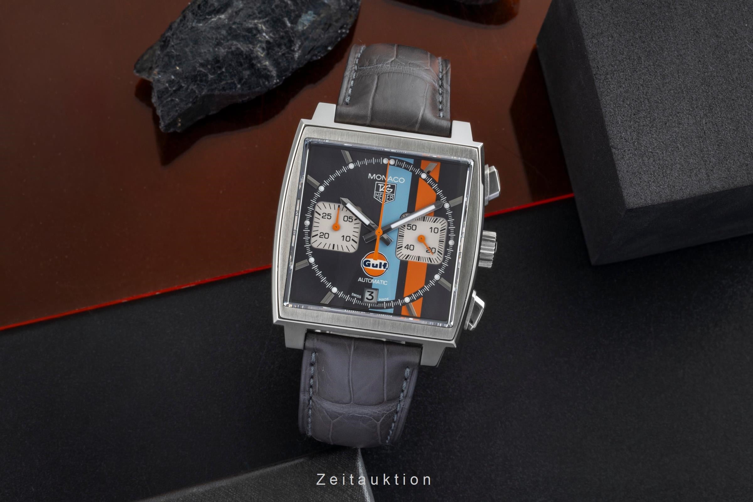Tag Heuer Monaco cronografo acciaio automatismo orologio da uomo CAW2113.FC6250 Limited  [2507186]