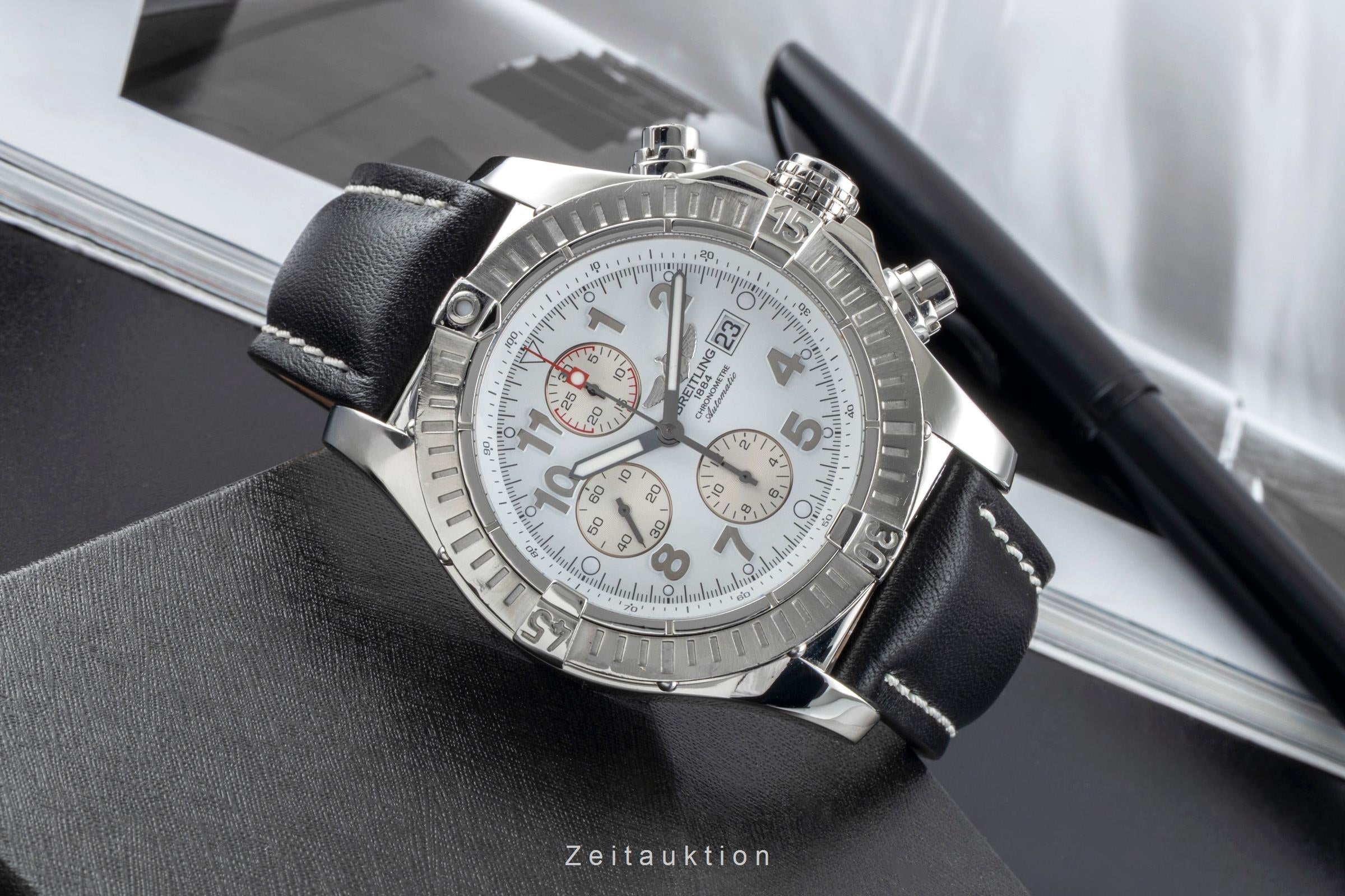 Breitling Super Avenger chronograph steel automatic men's watch A13370  [2507192]