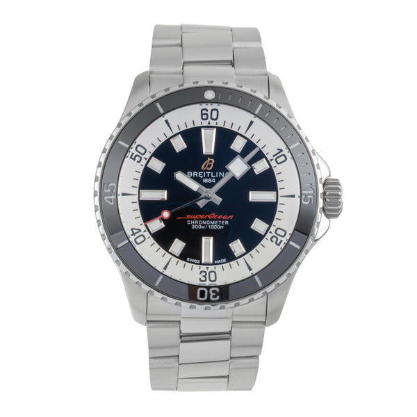 Breitling Superocean acciaio automatismo orologio da uomo A17375211B1A1 LP: 5650EUR  [2507195]