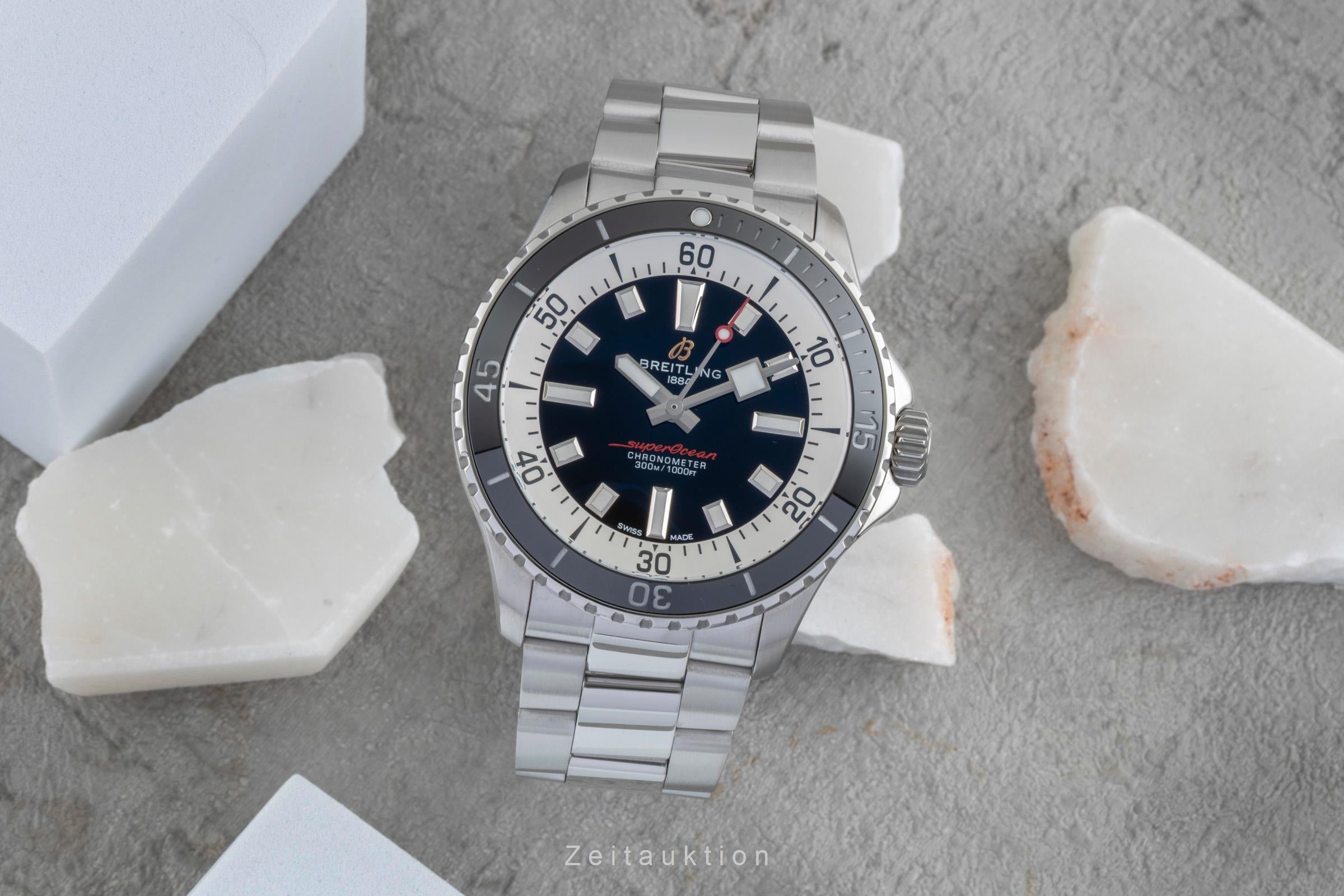 Breitling Superocean acciaio automatismo orologio da uomo A17375211B1A1 LP: 5650EUR  [2507195]