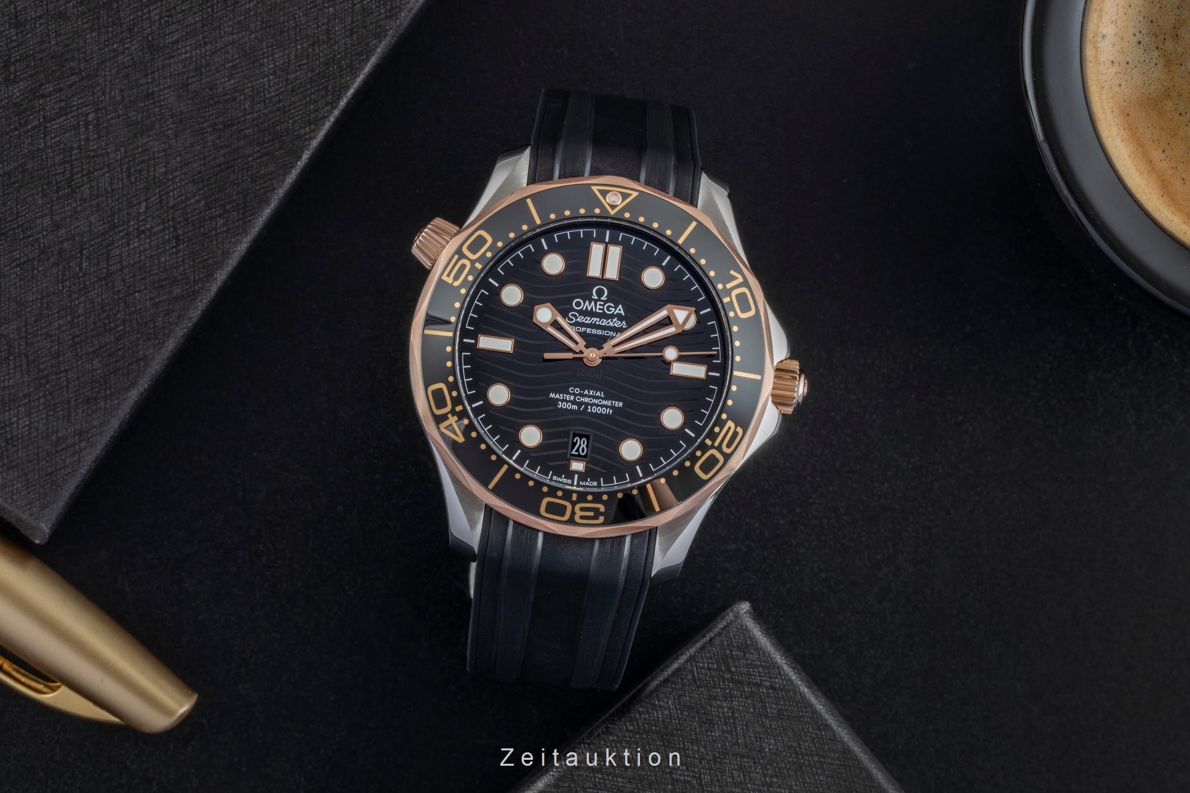 Omega Seamaster steel / gold automatic men's watch 210.22.42.20.01.002 LP: 9100EUR  [2507199]