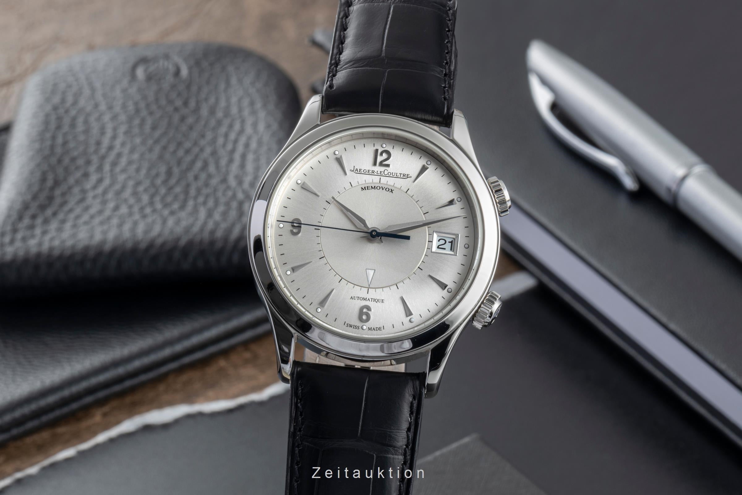 Jaeger LeCoultre Memovox Stahl Automatik Herrenuhr Ref. Q1418430 174.8.96  [2507209]