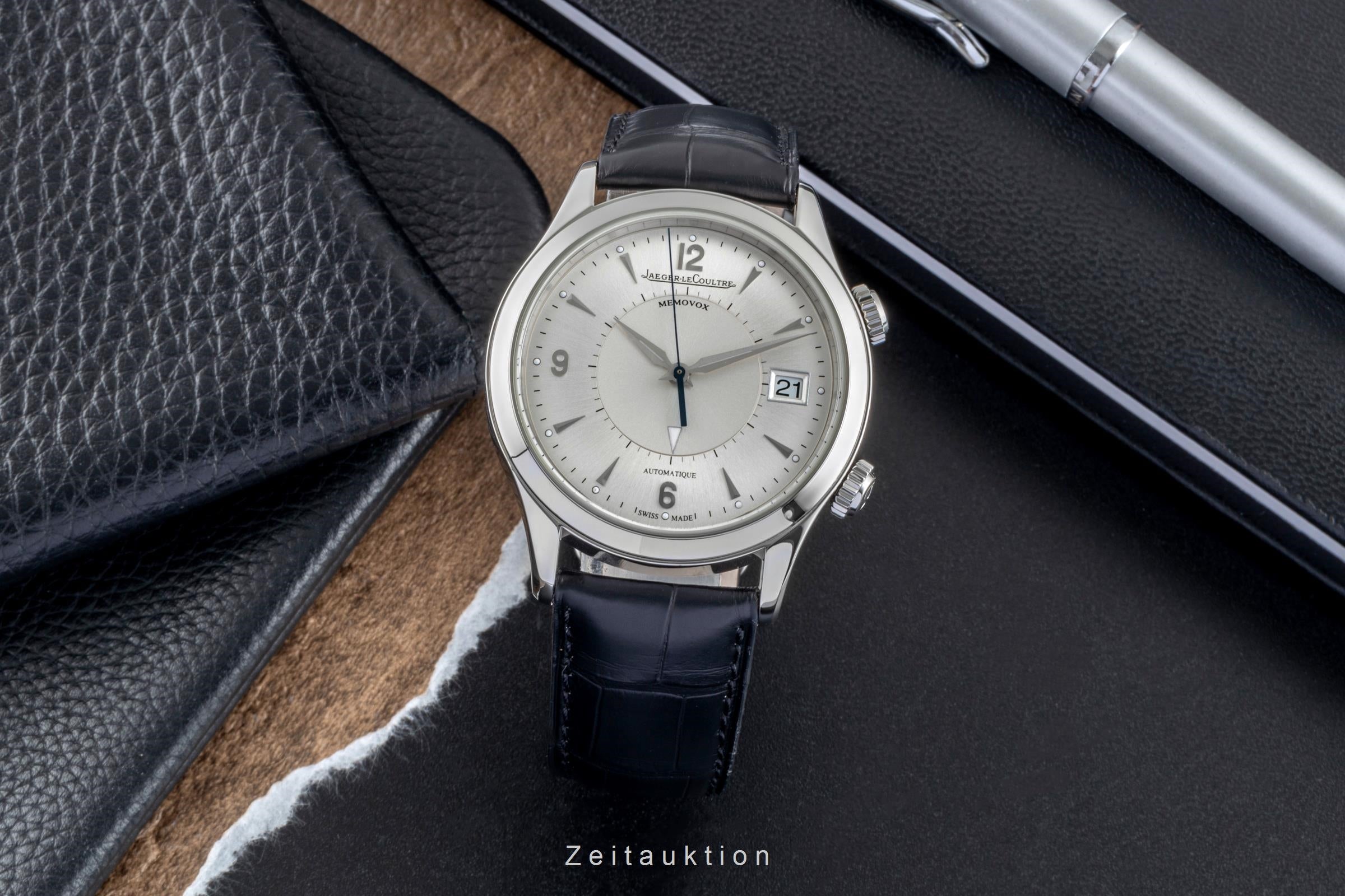 Jaeger LeCoultre Memovox Stahl Automatik Herrenuhr Ref. Q1418430 174.8.96  [2507209]