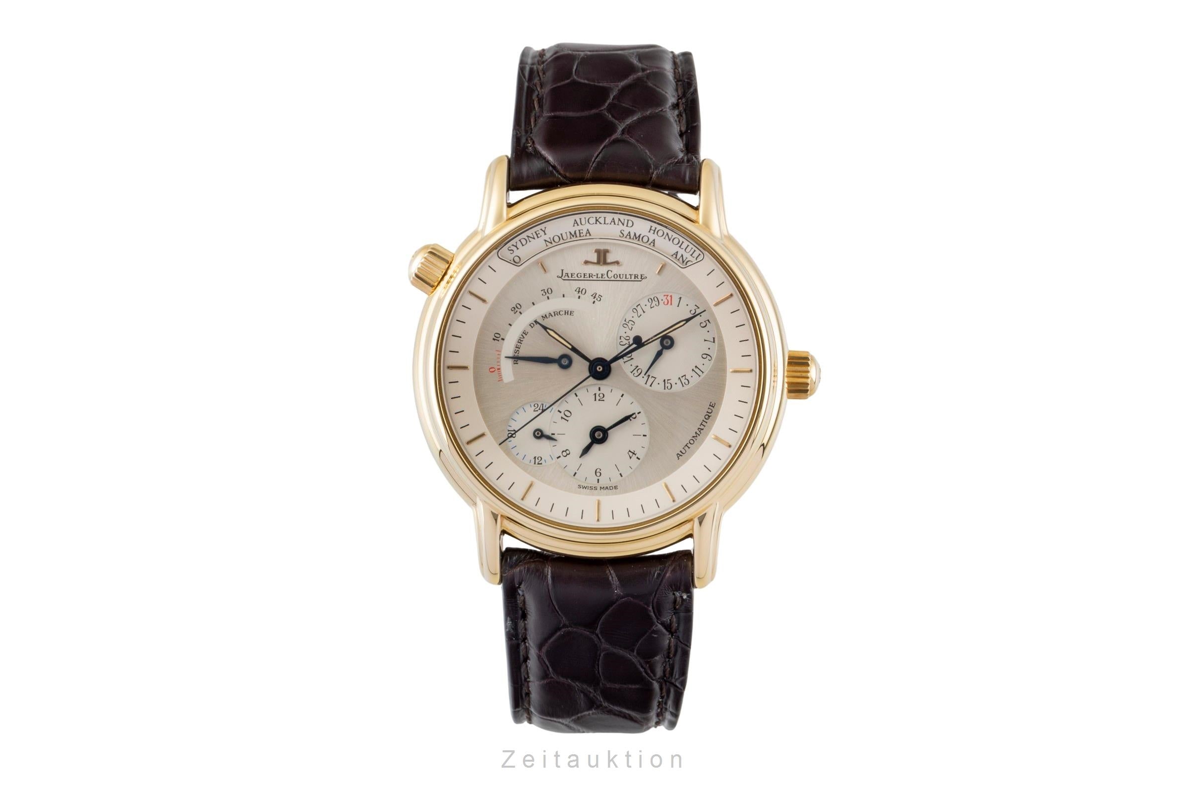 Jaeger LeCoultre Master Geographic oro de 18 quilates automático reloj para caballeros QA169102  ,169.1.92  [2507210]